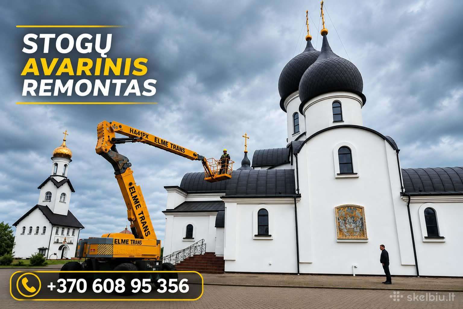 Stogo avarinis remontas Klaipėdoje +370*608*95356