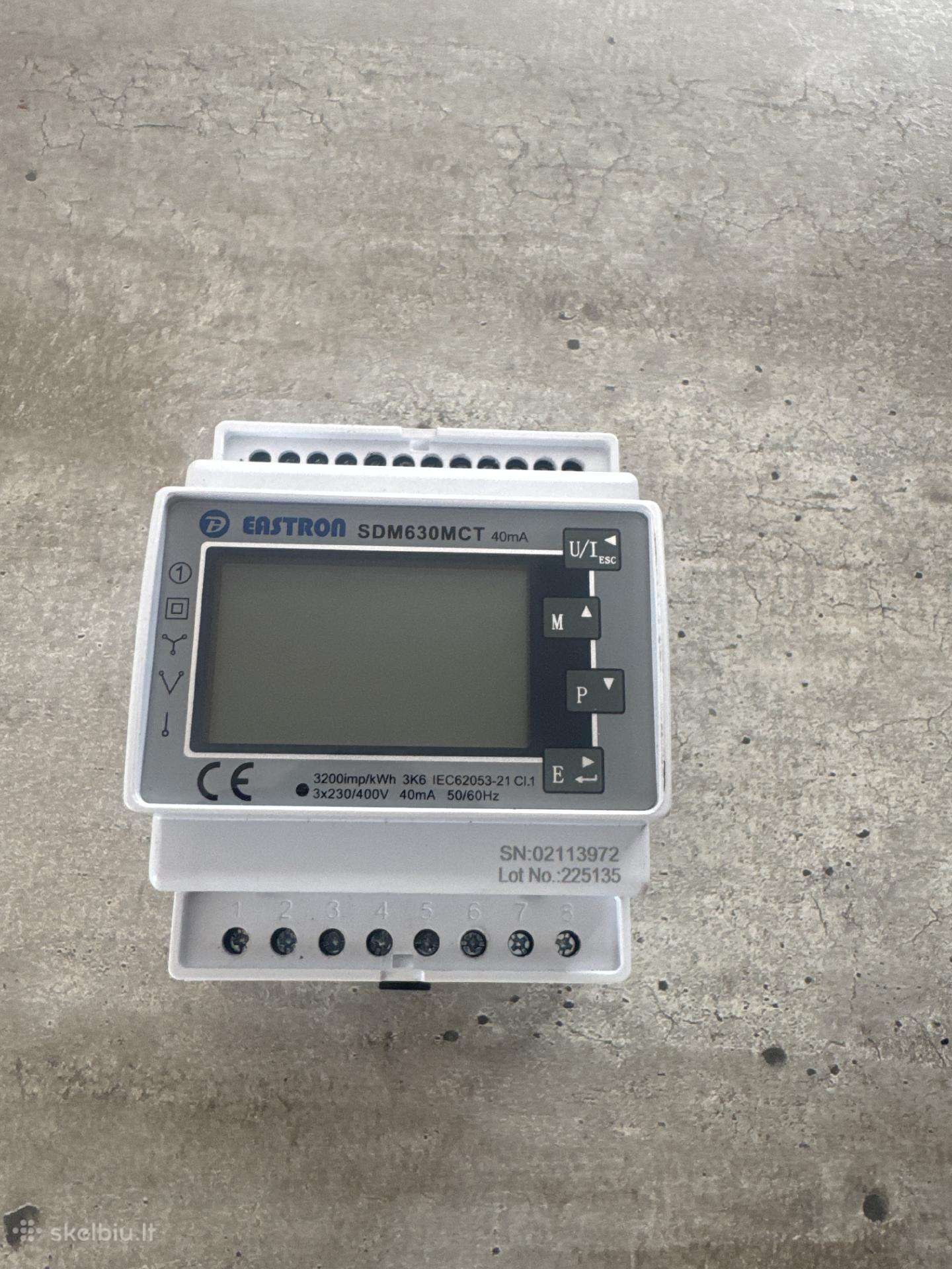 Eastron Sdm630mct 40ma – trifazis išmanusis skait