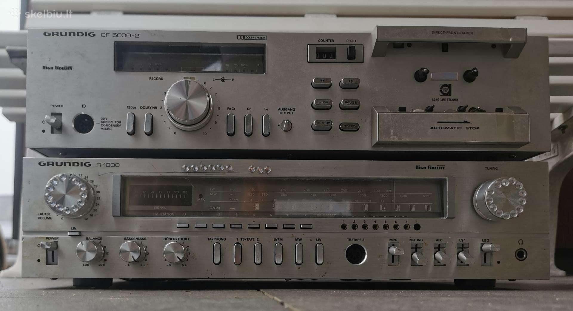 Vintažinis Grundig garso aparatūros komplektas