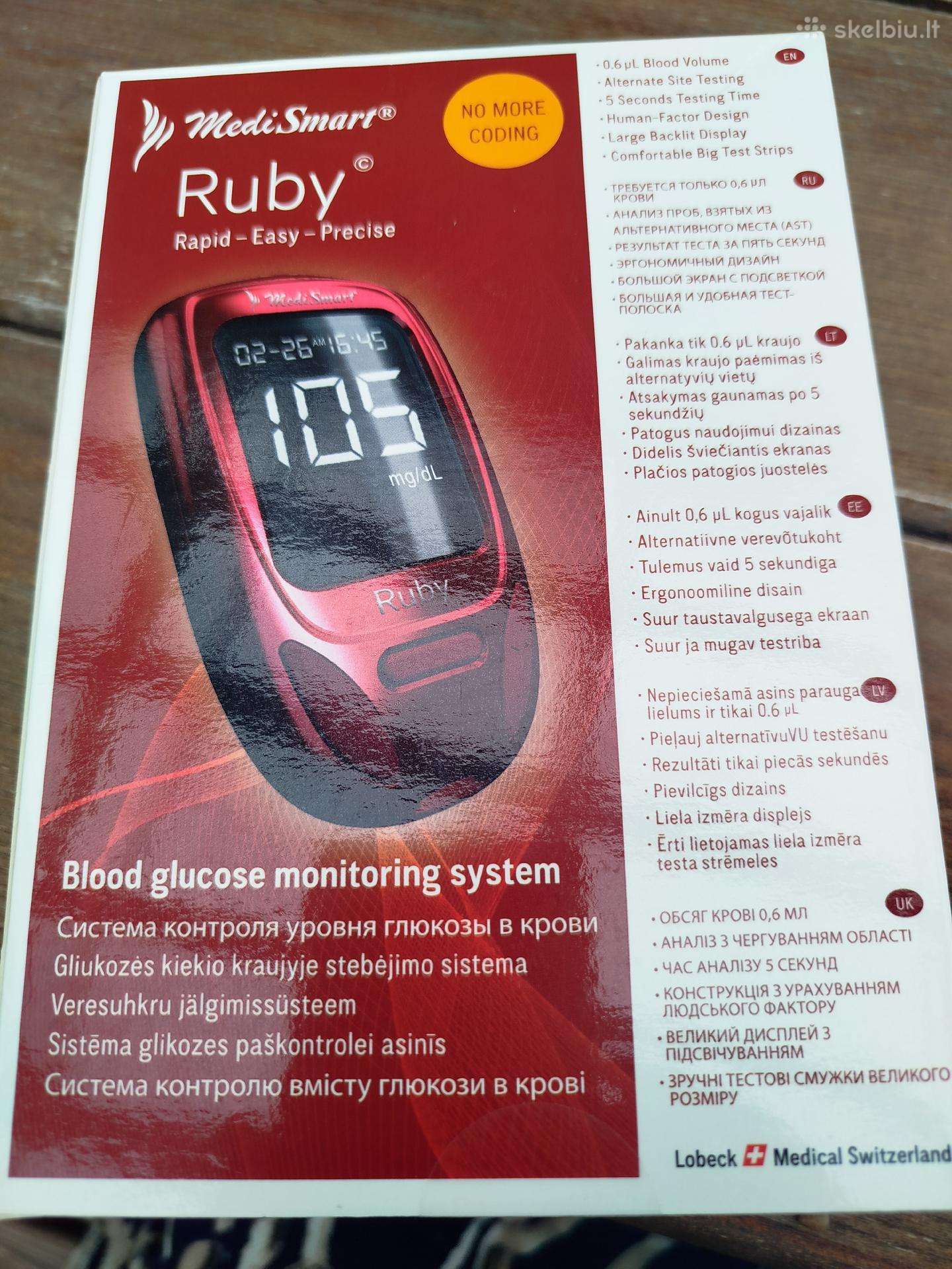 Gliukozės kiekio kraujyje stebėjimo sistema Ruby