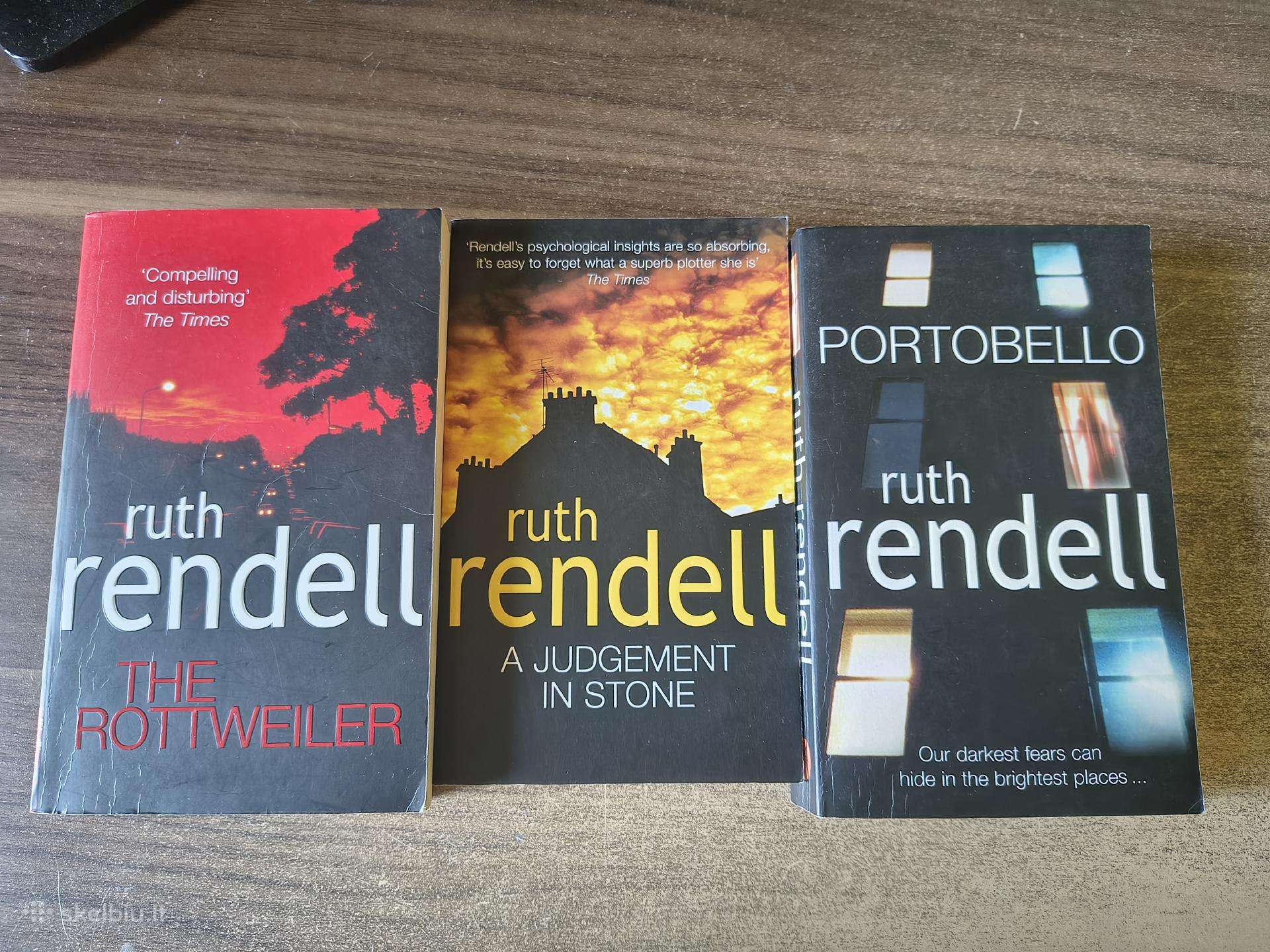 Ruth Rendell deketyvinės knygos (3 vnt.)