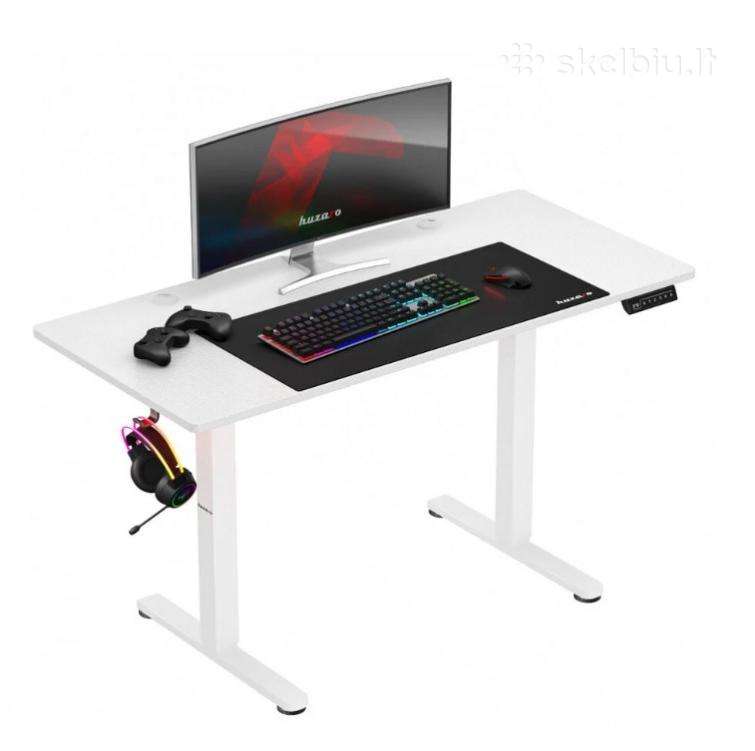 Huzaro Hero 8.2 žaidimų stalas baltas