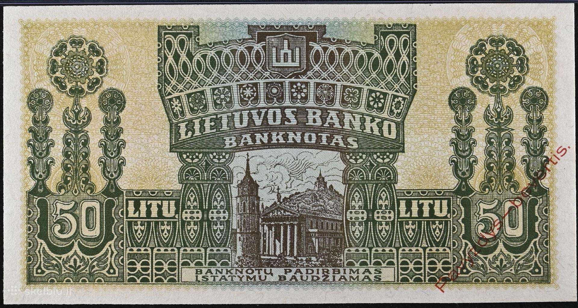 1922 m. 50 lt unc