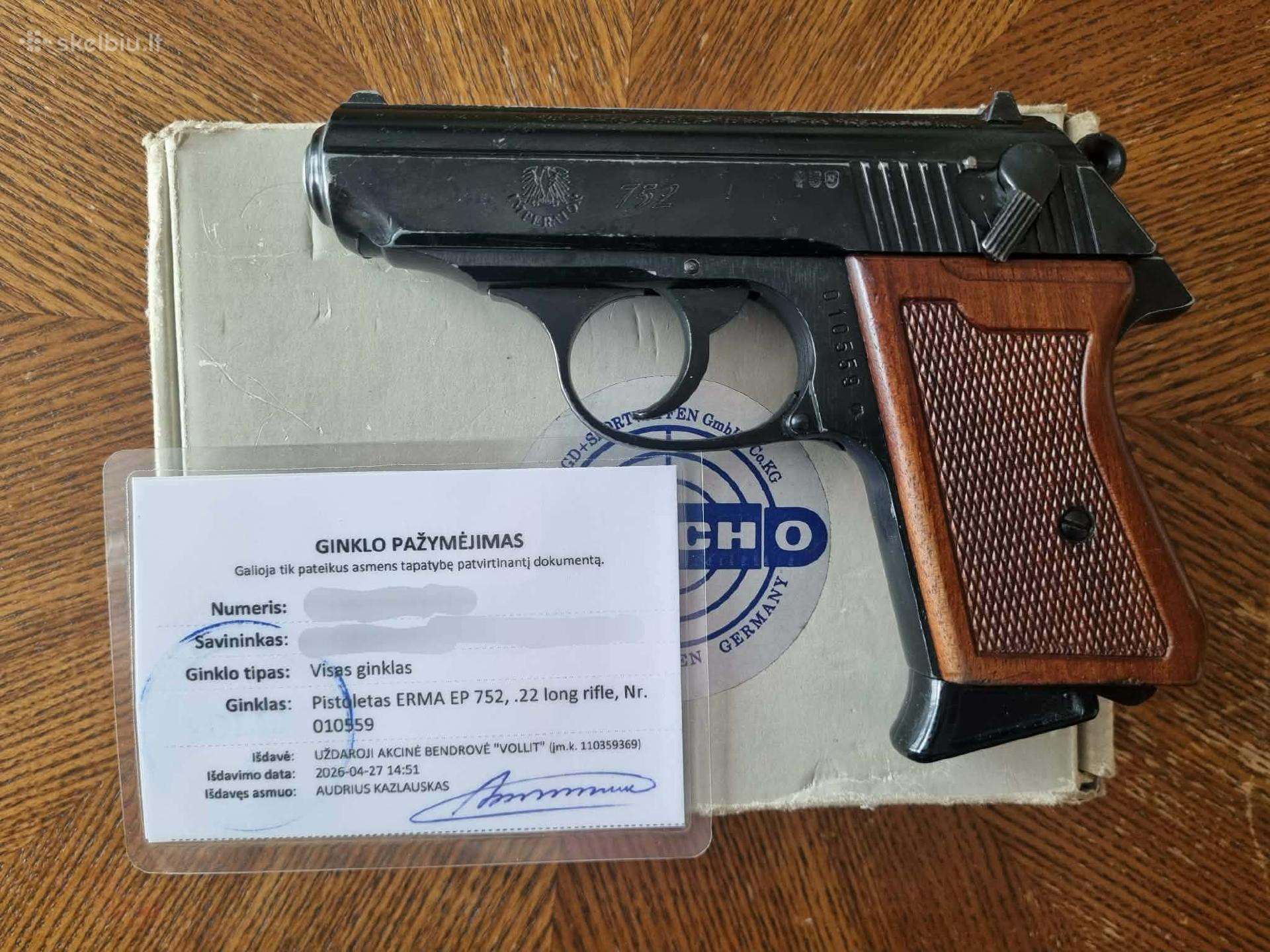 Erma Ep 752s (22 cal)