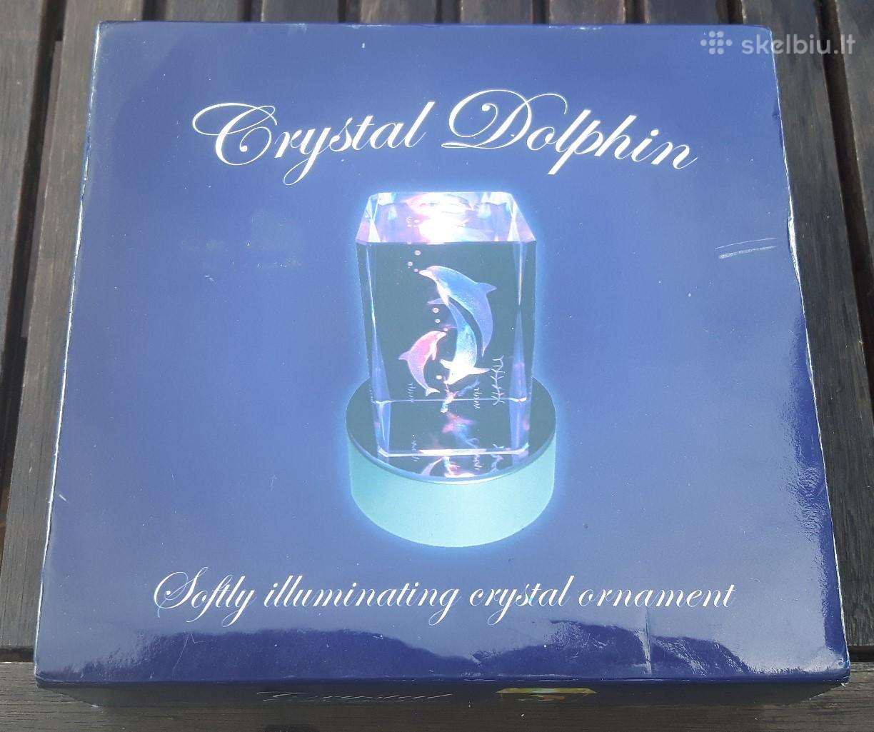 Kristalinis suvenyras Crystal Dolphin 3D