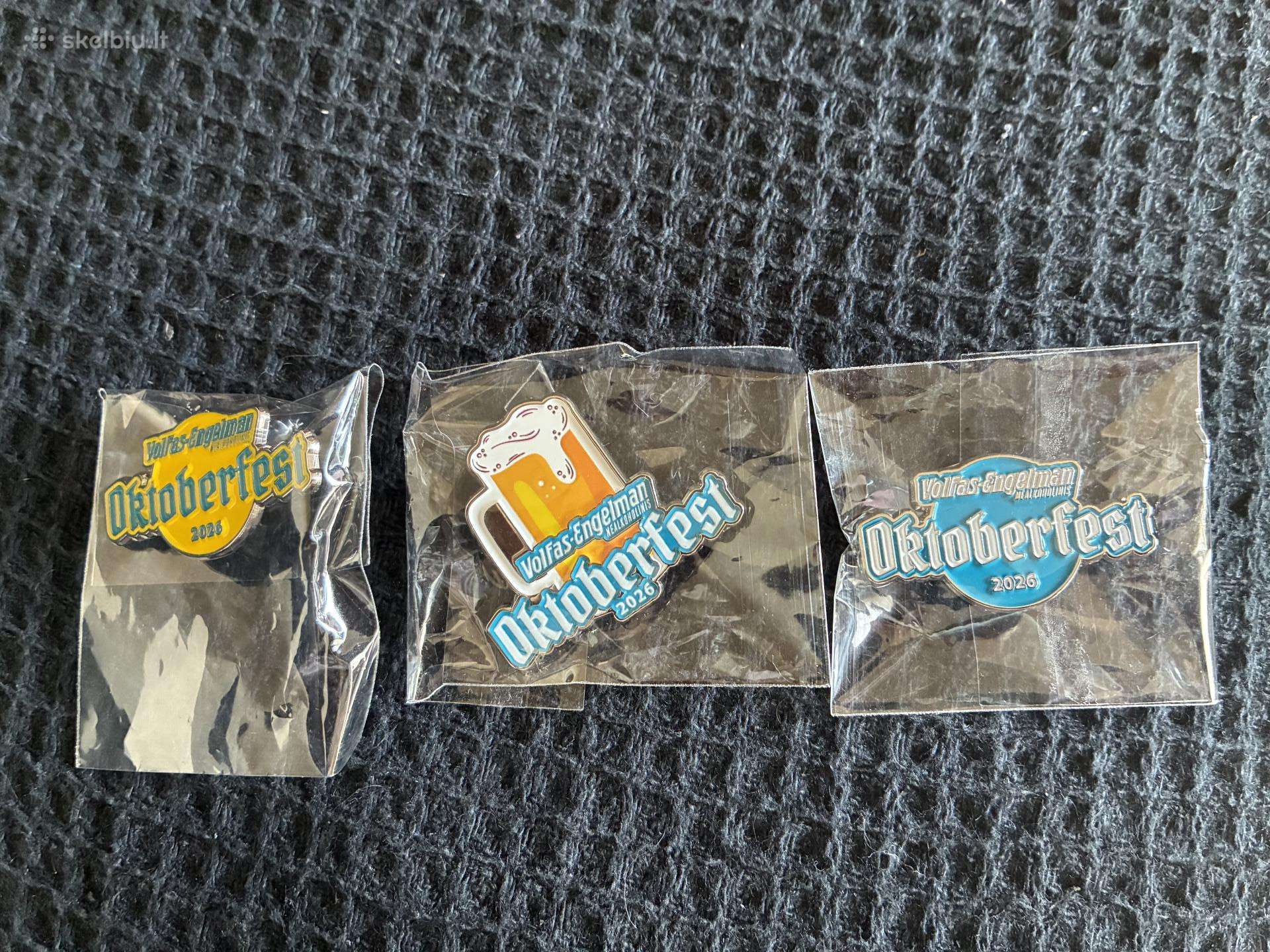 Pin Volfas Engelman Oktoberfest 2026 ženkliukai