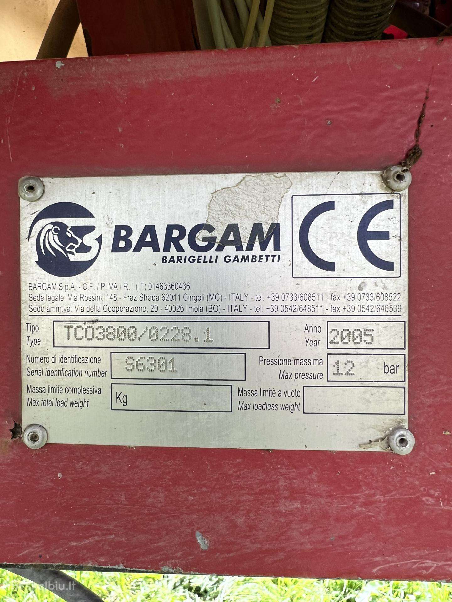 BARGAM 4000, purkštuvai