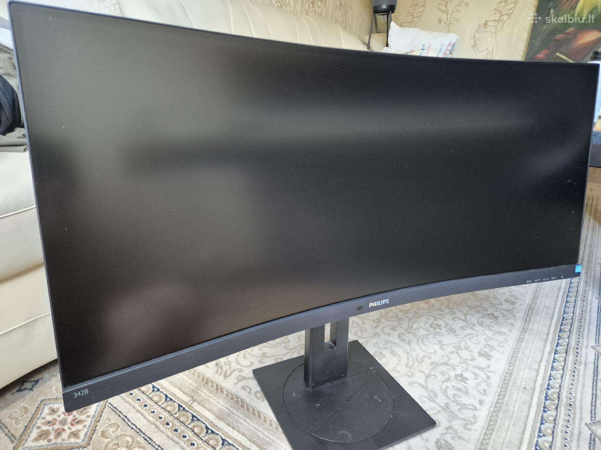 Philips 342b1c 34" lenktas Ultrawide monitorius