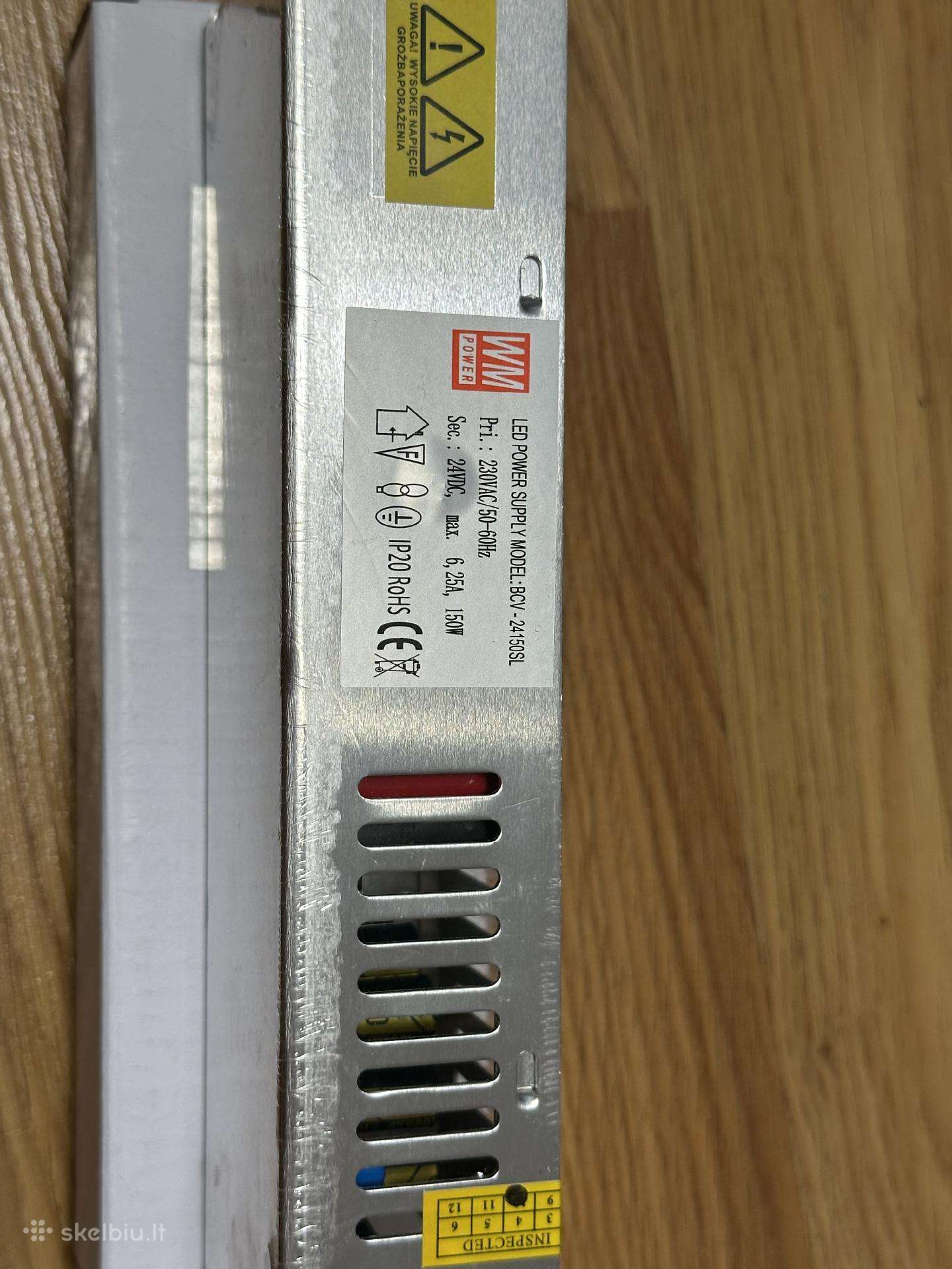 LED maitinimo blokeliai 12v LED juostai ir 24v