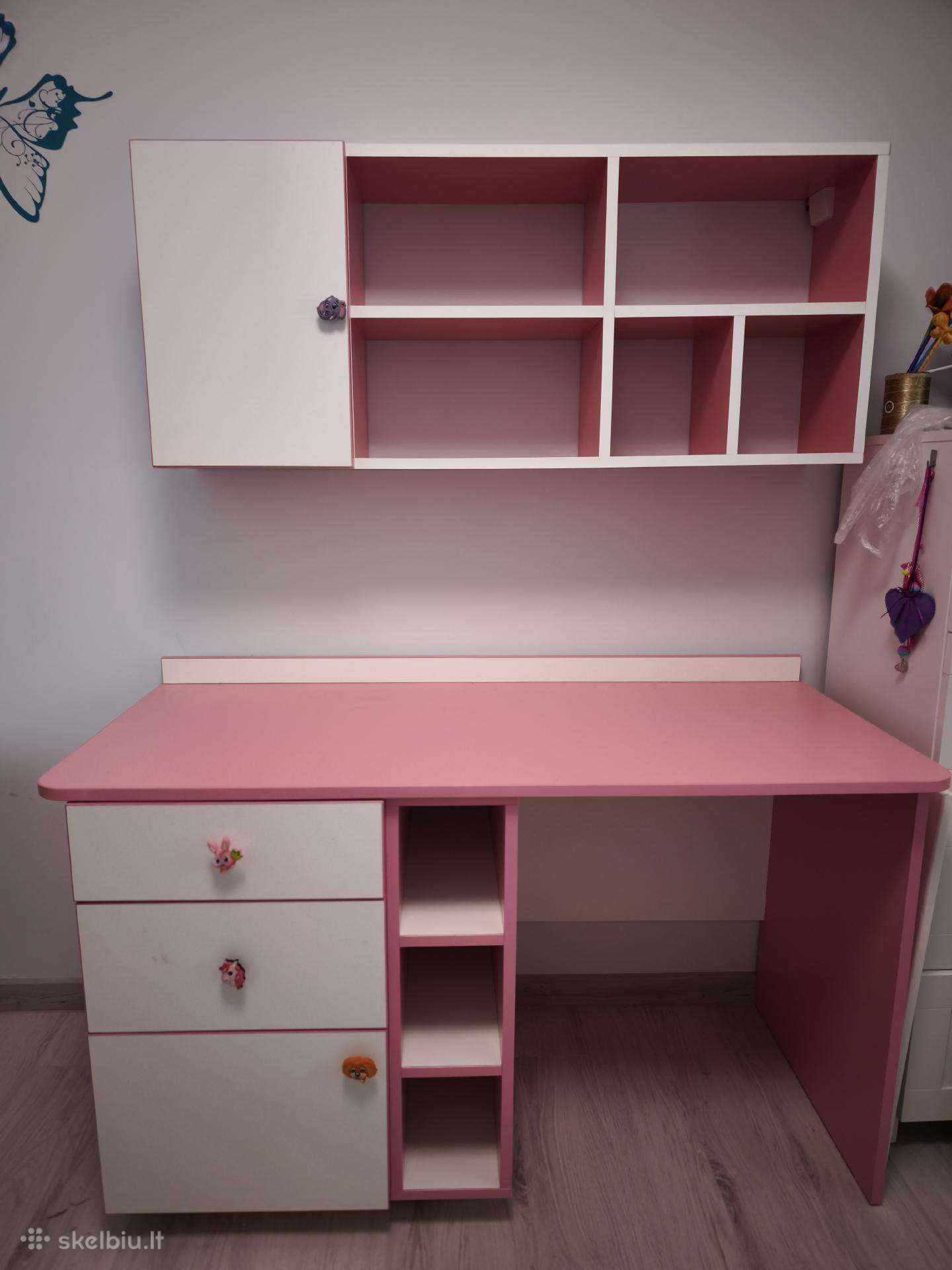 Vaikiškas rašomasis stalas "Pink"