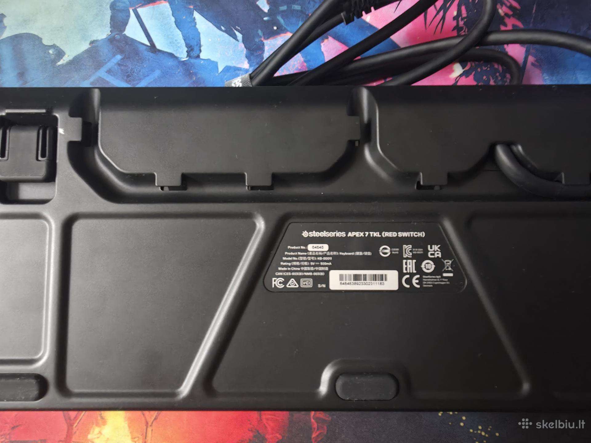 Parduodu Steelseries Apex 7 Tkl (red switch) 80%