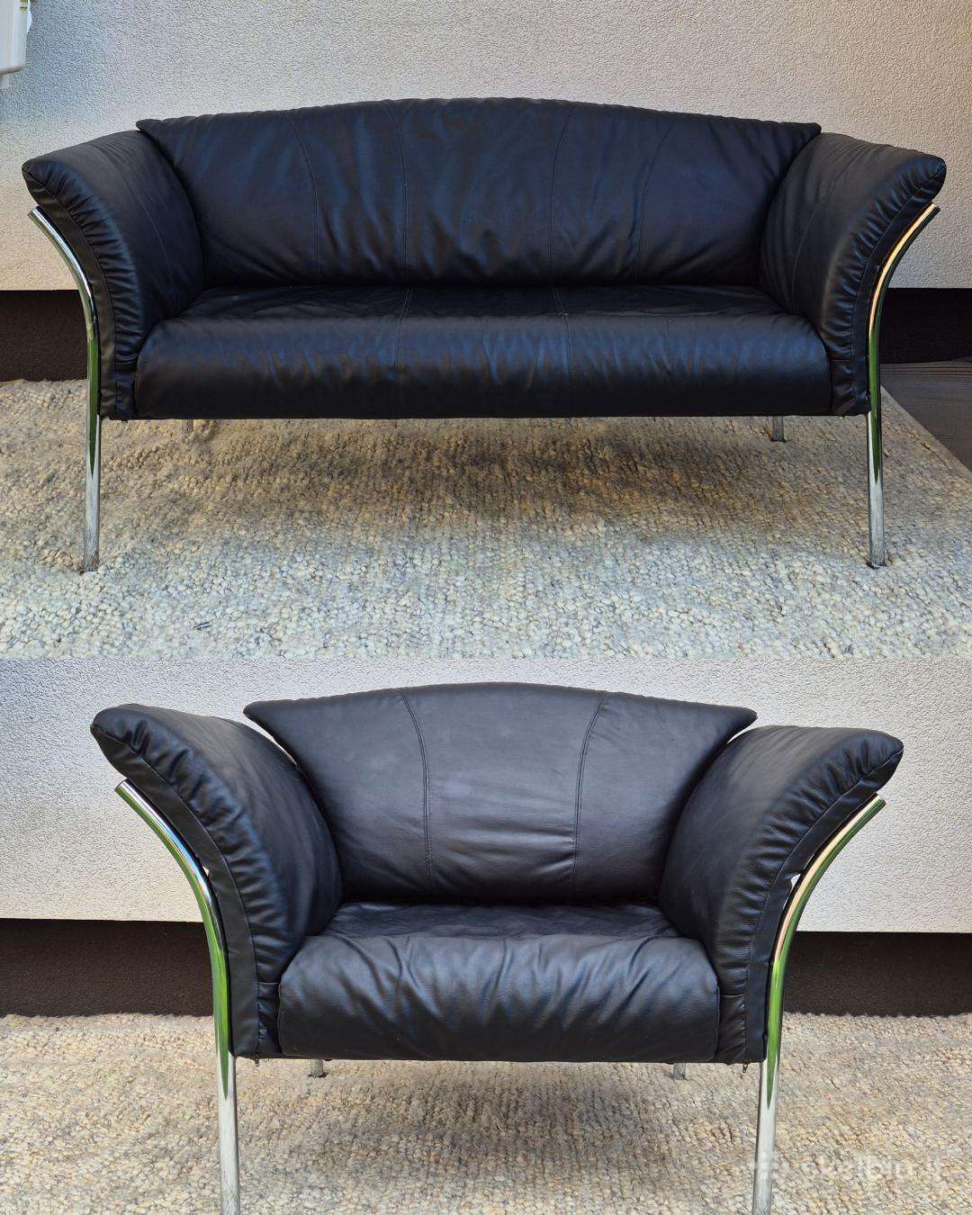 Vintažinis komplektas Kebe Denmark Sofa + Fotelis