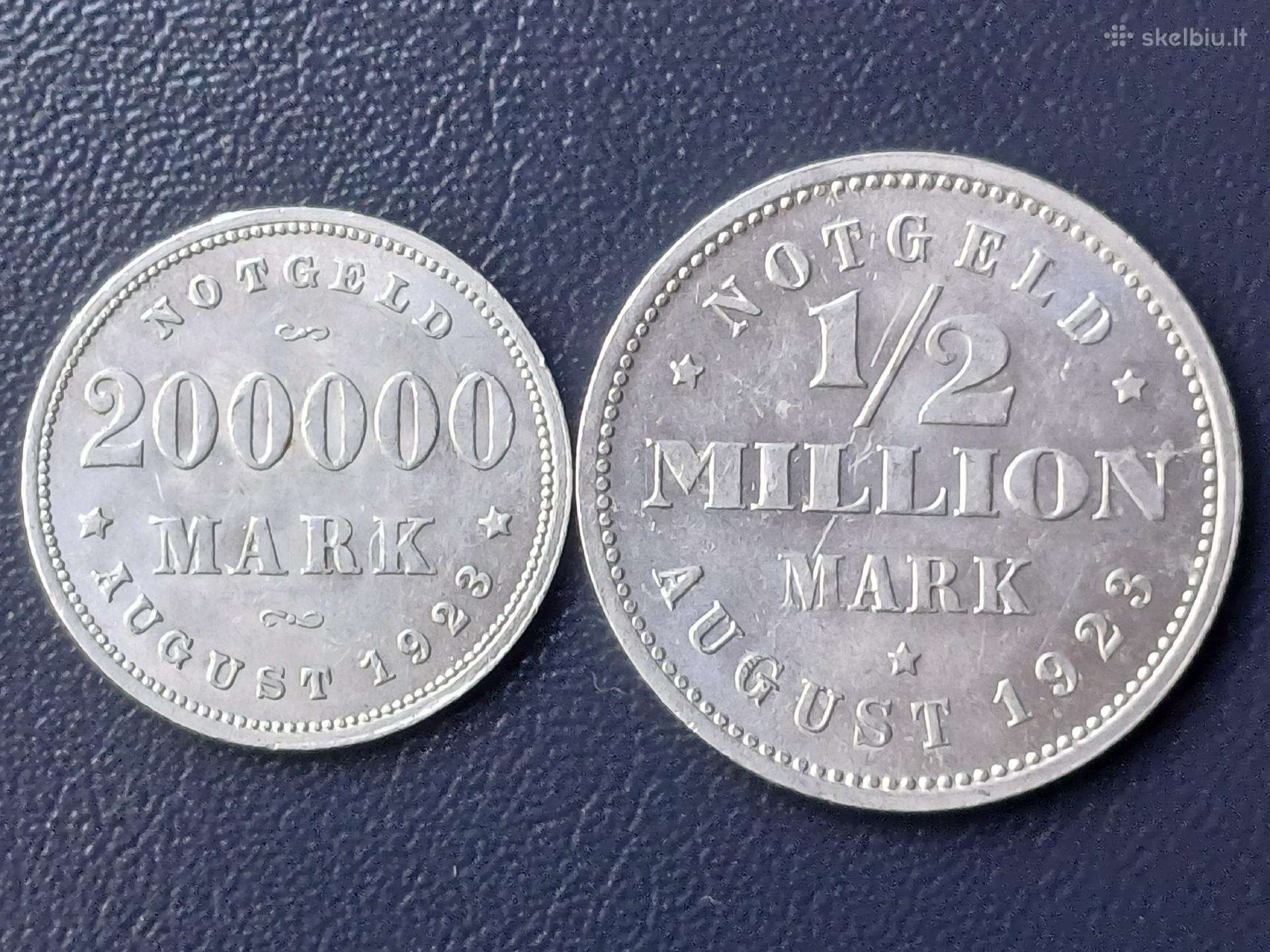 Notgeldai 1923m. Hamburgas unc