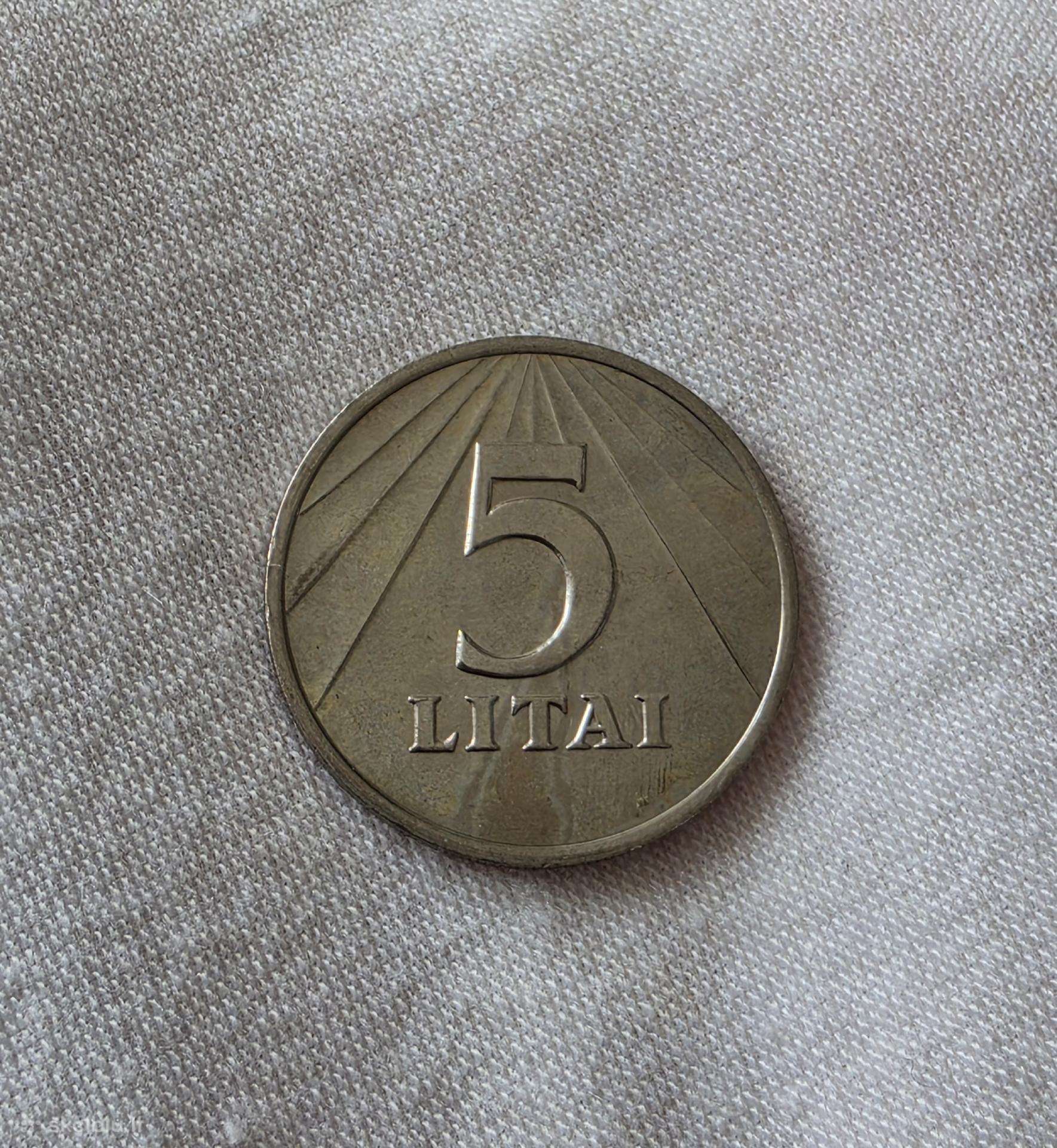 5 Litai 1991