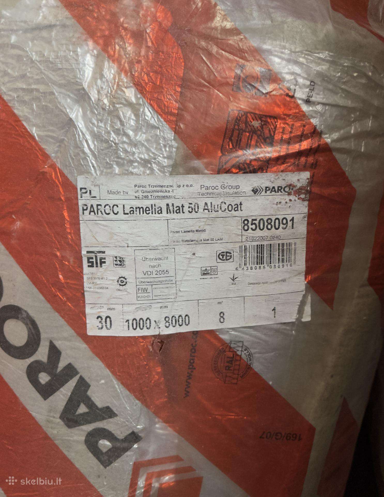 Demblys Paroc lamella mat 50 alucoat