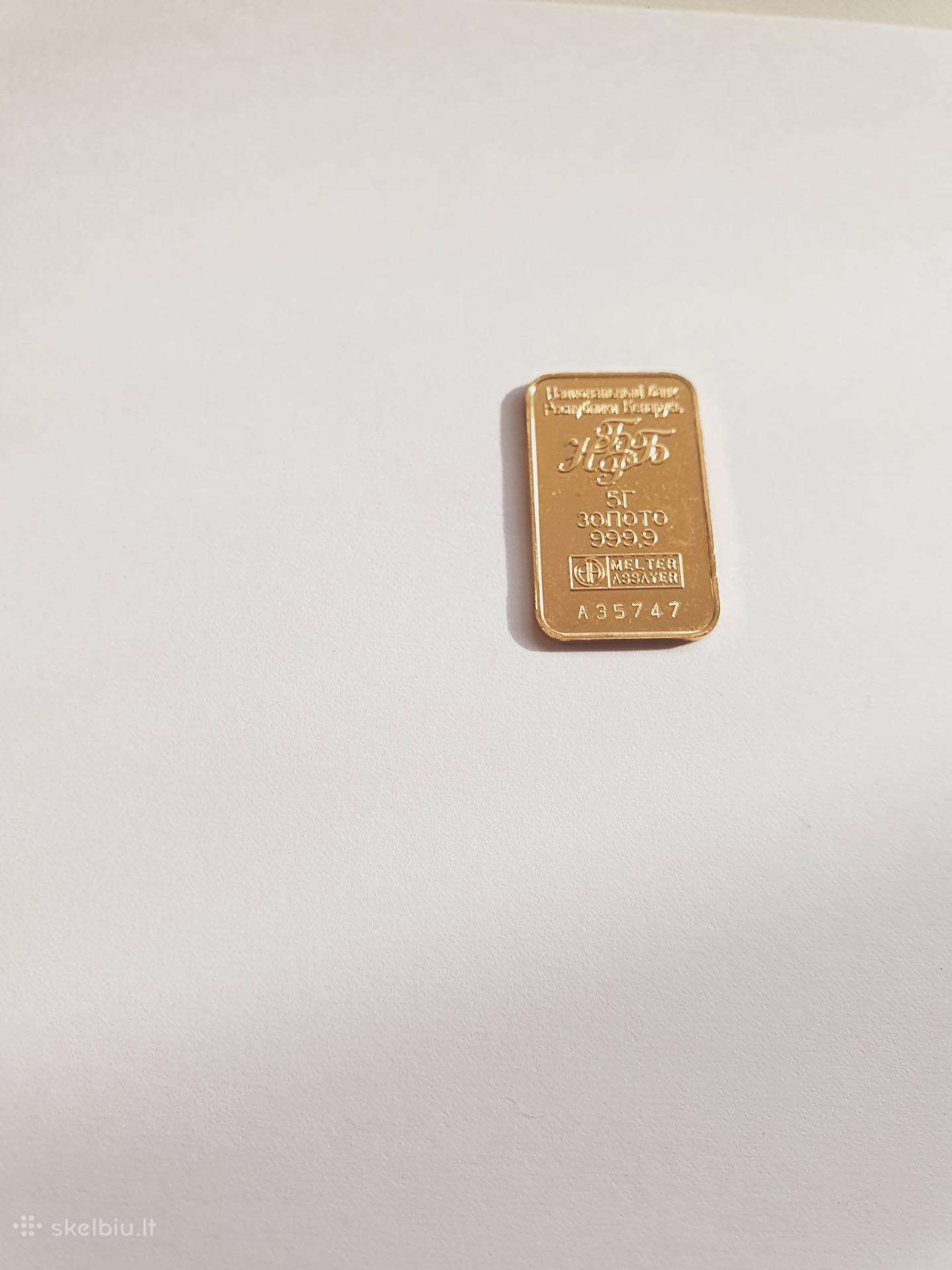 5gr auksinis luitelis metalo biržos kaina
