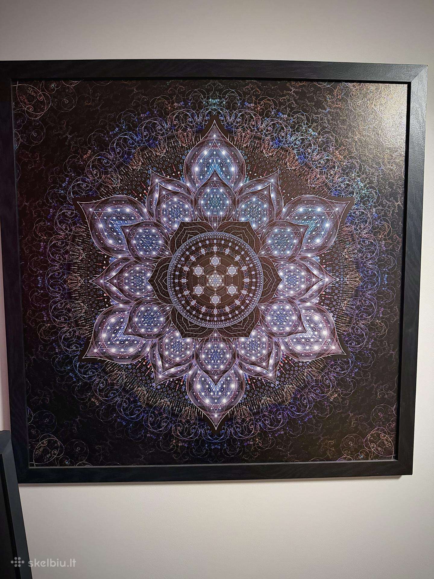 Gaborsmandalas digital art printas 70x70cm