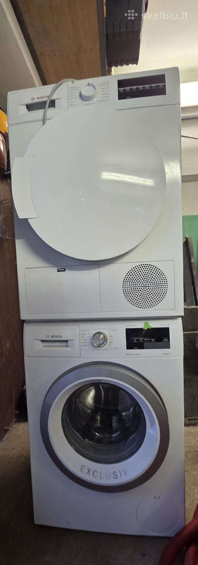 Skalbyklė ir dziovyklė bosch 8kg