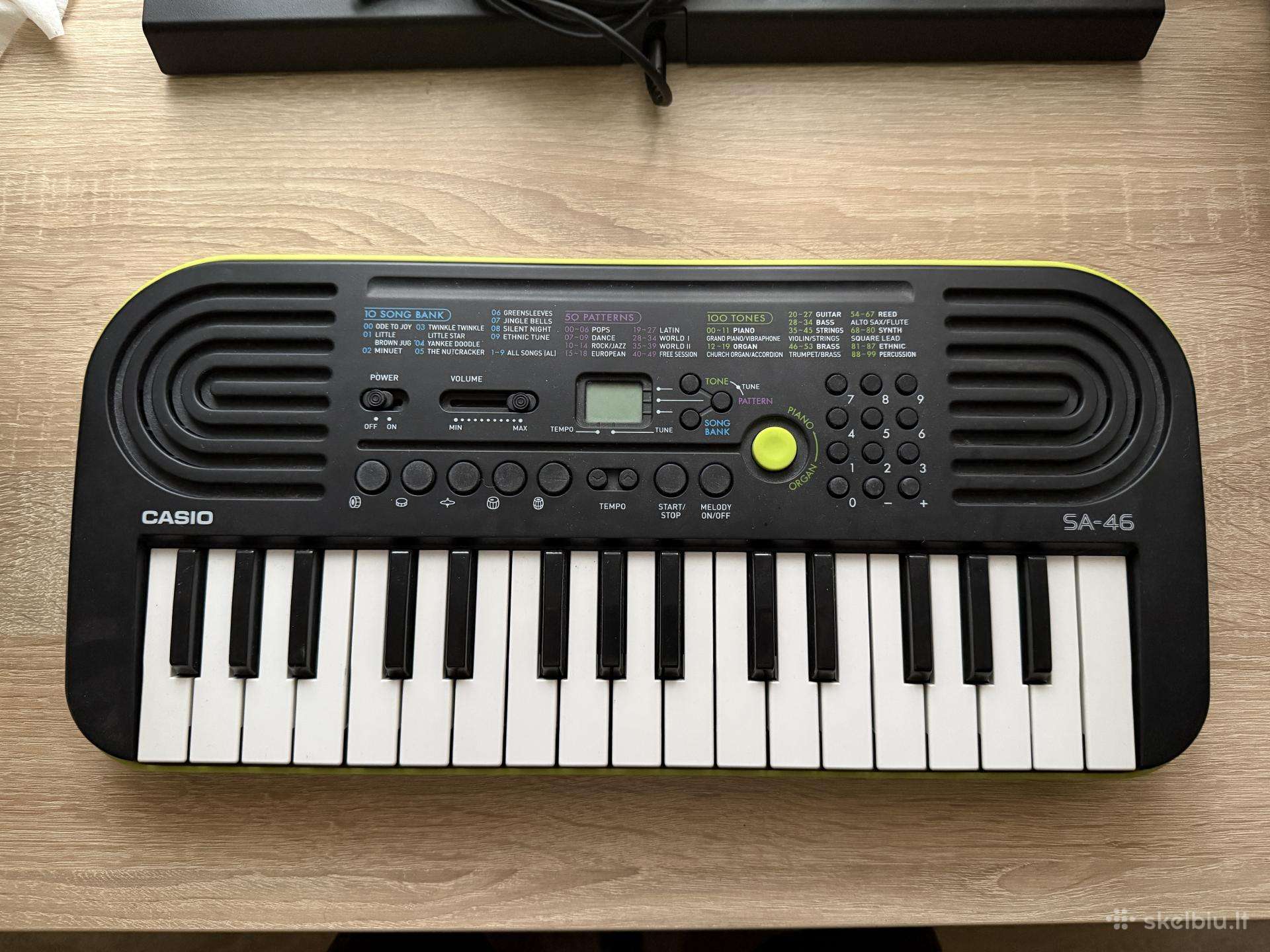 Casio Sa-46 vaikiškas sintezatorius