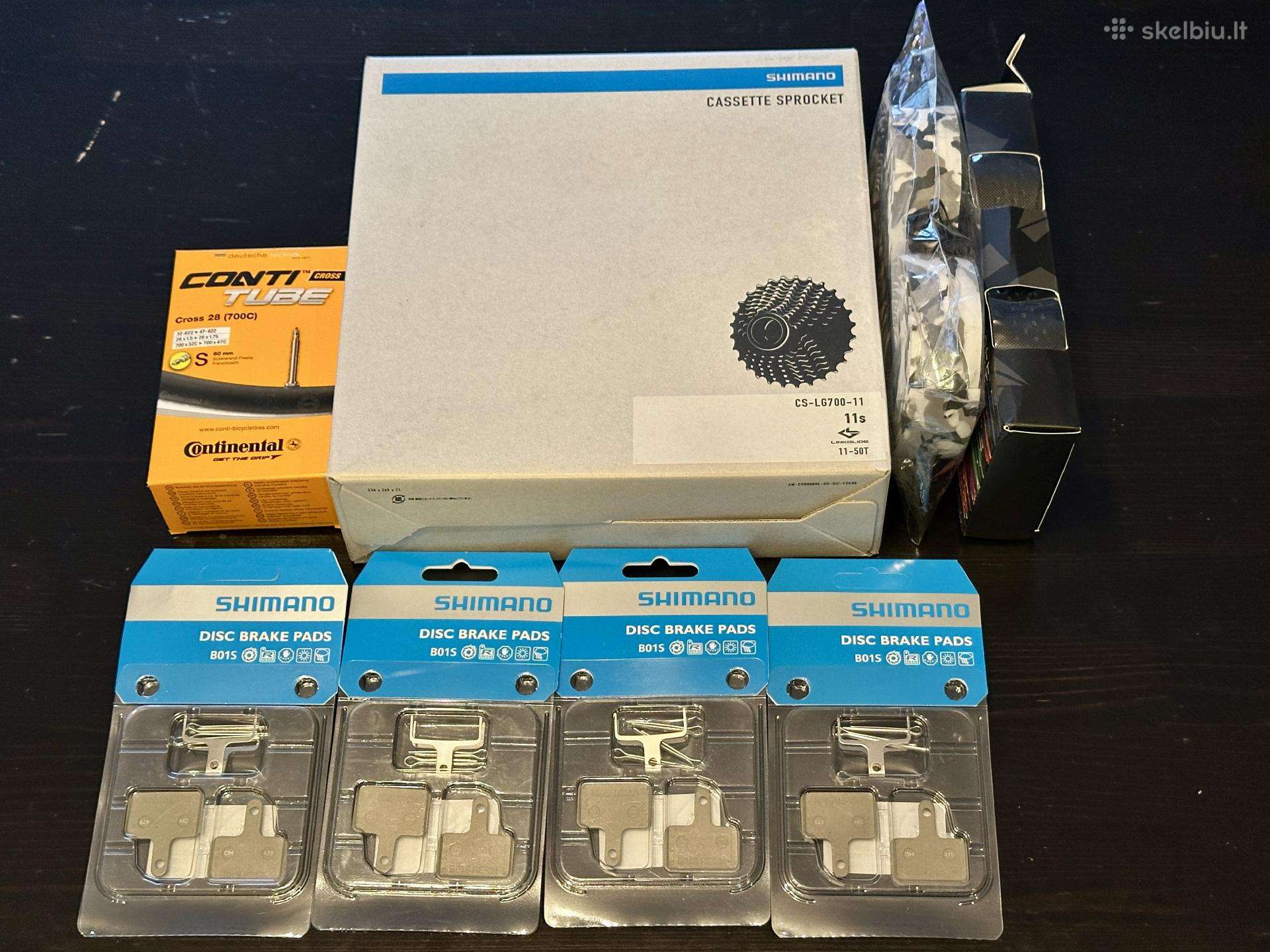 Įvairios Shimano dviračių dalys