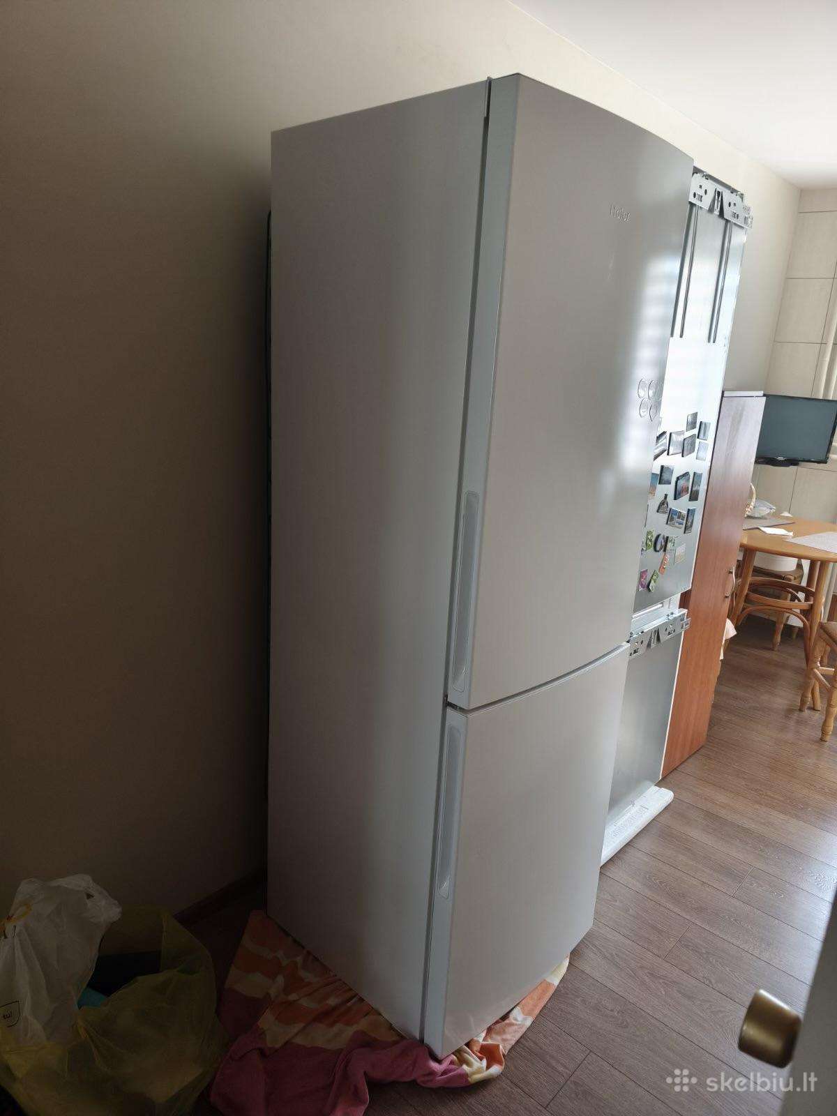 Geros būklės šaldytuvas Haier no frost 190cm