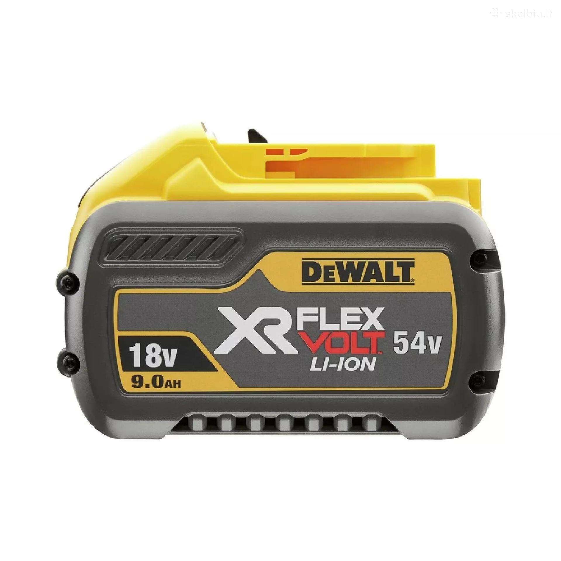 9ah 54v Dewalt flexvolt akumuliatorius