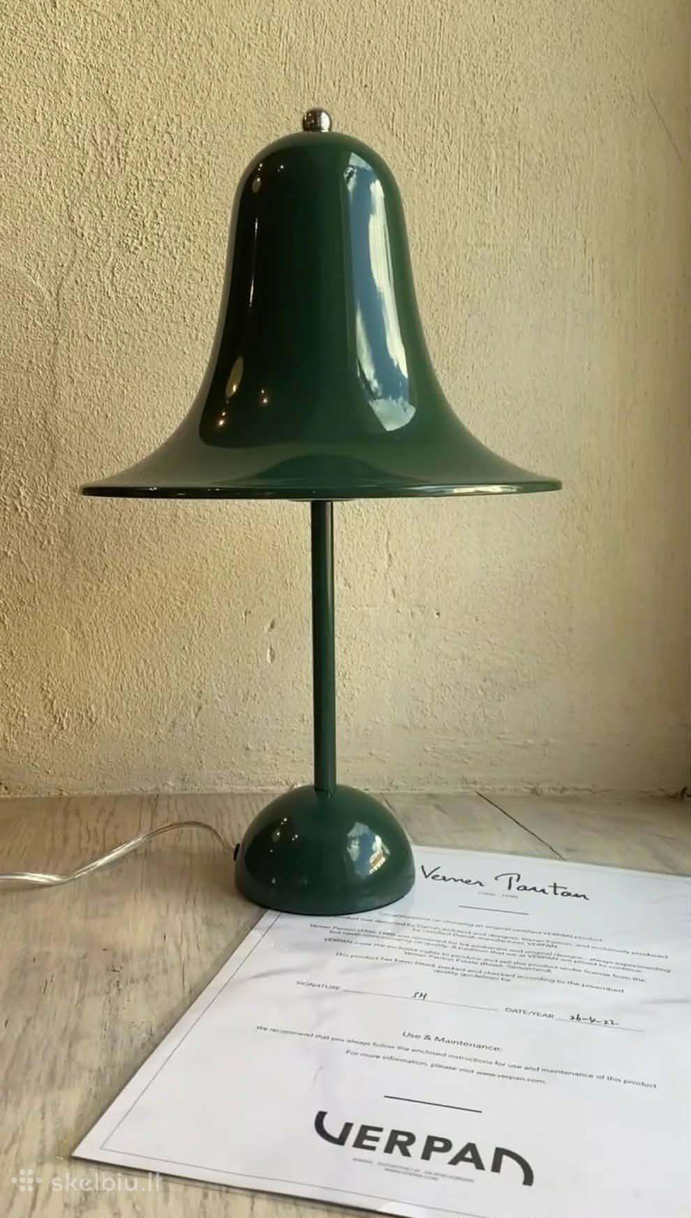 Verner Panton Pantop stalinė lempa