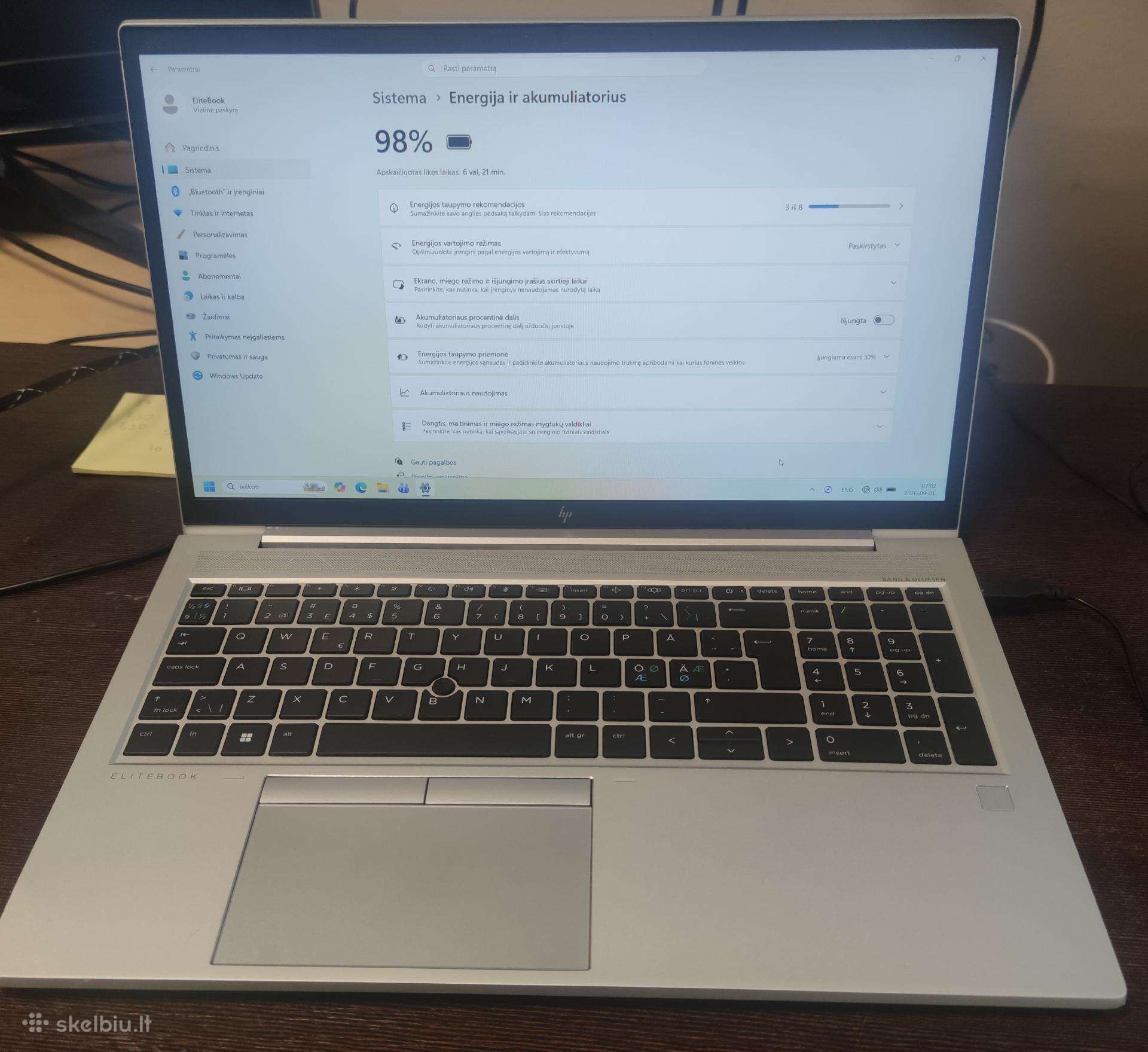 Verslo Hp Elitebook 850 G8 I5-1135g7 16gb 256 + 4G