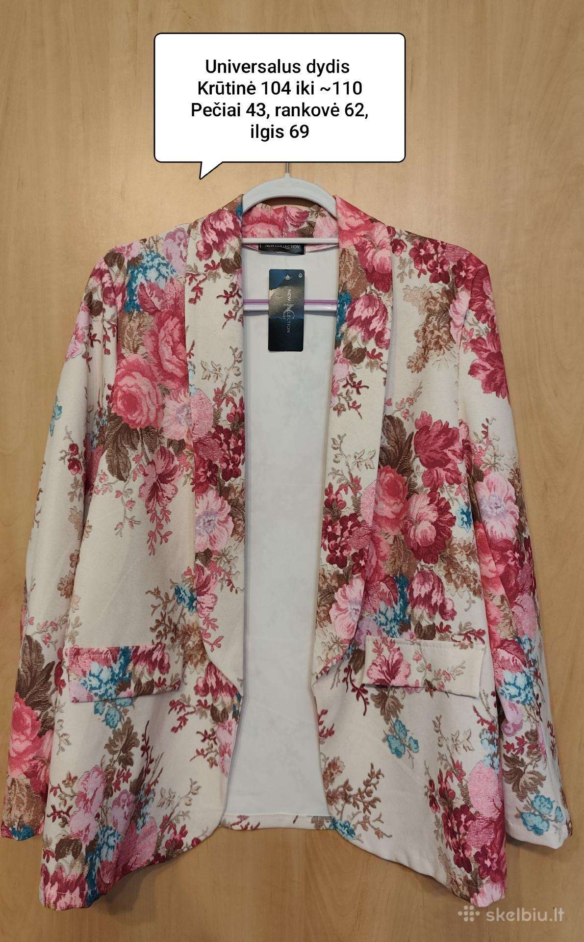 Naujas gėlėtas „New Collection“ švarkas uni dydis
