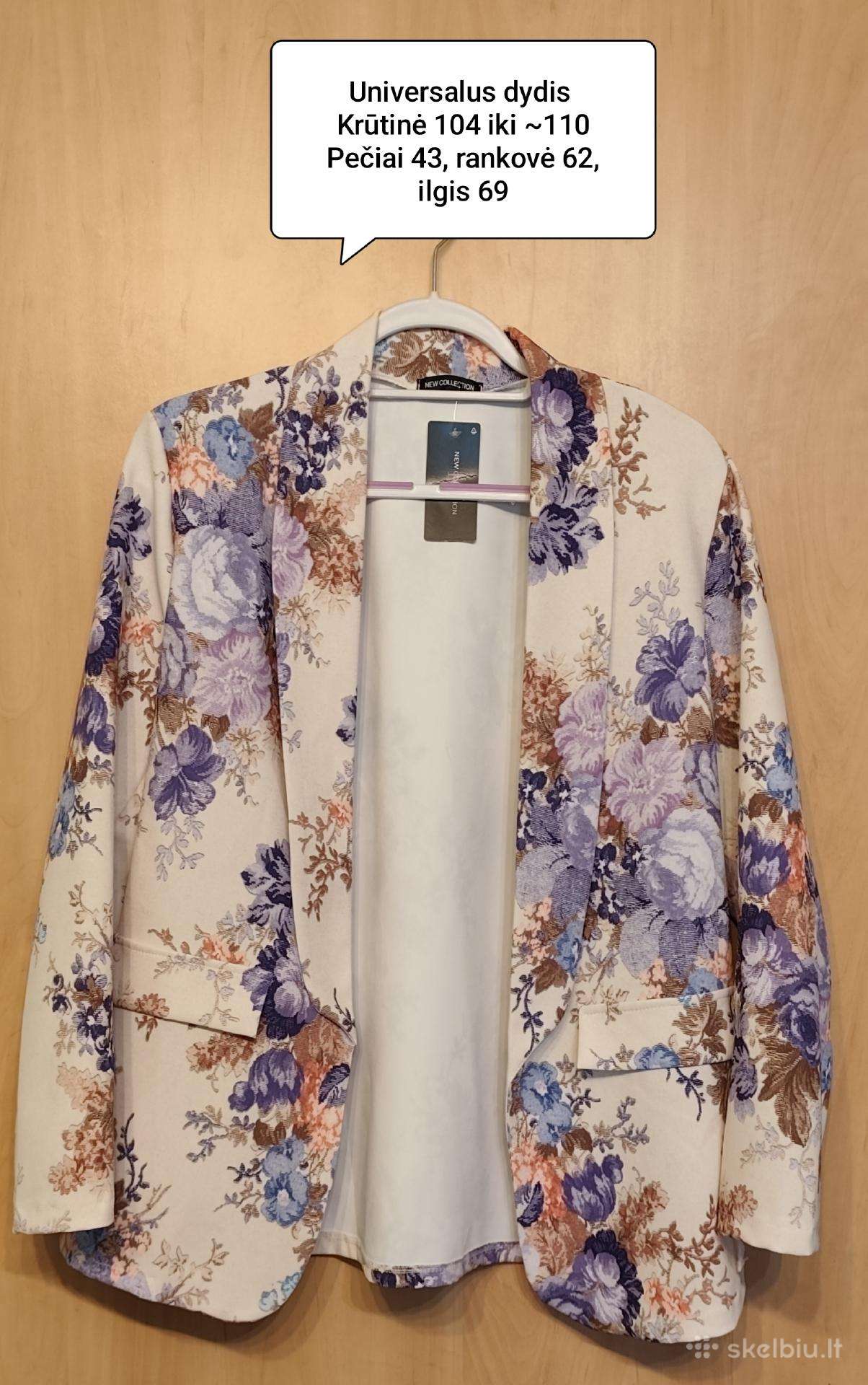 Naujas gėlėtas „New Collection“ švarkas uni dydis