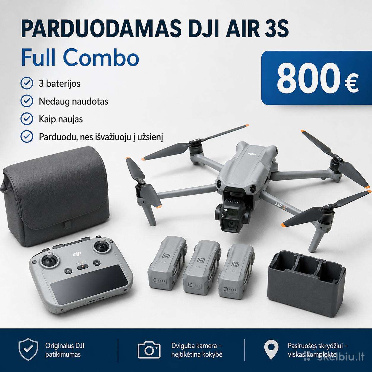 Dji Air 3s dronas