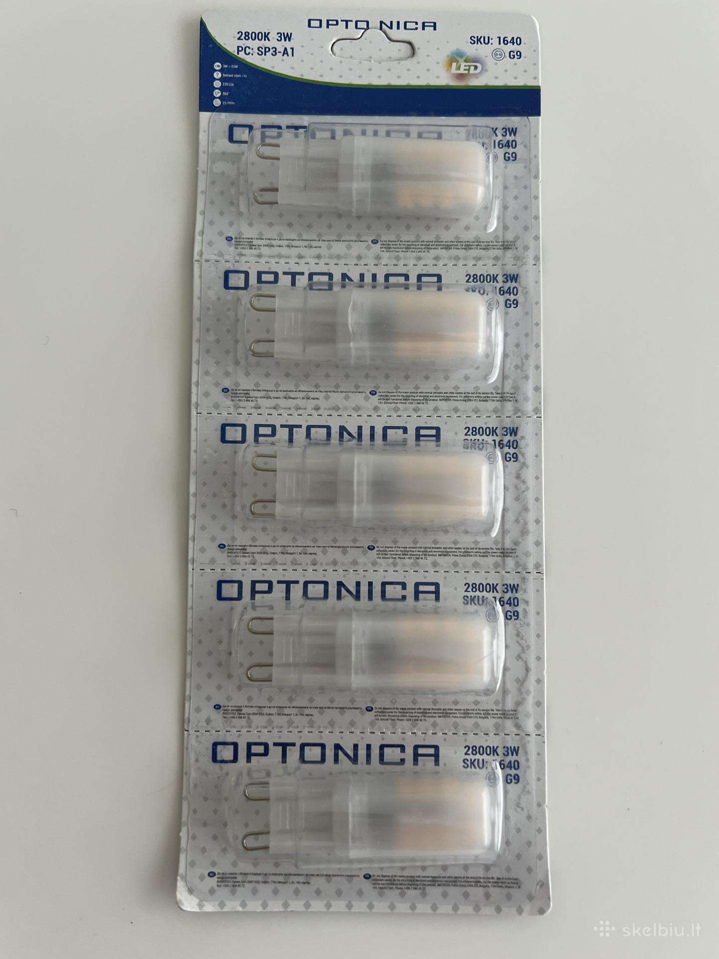 3w LED lempute optonica G9, 2800k