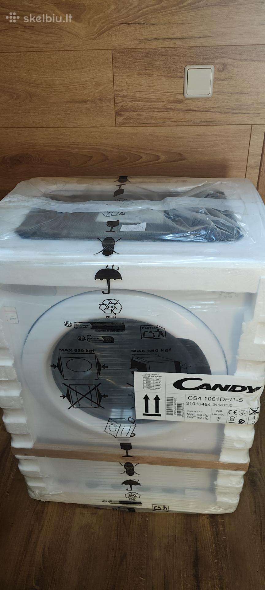 Skalbimo mašina Candy Cs4 1061de/1-s, 6 kg, balta