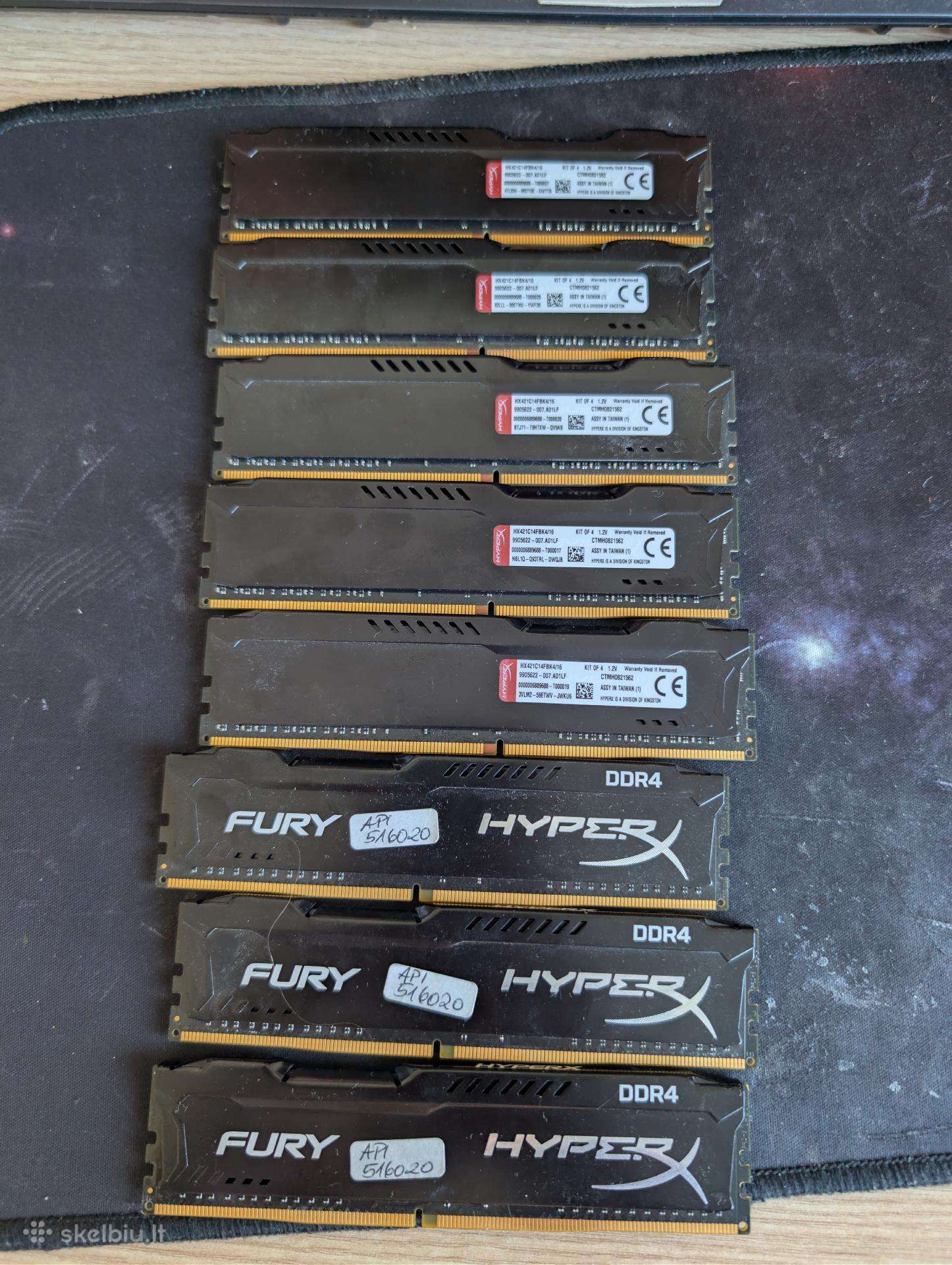 Hyperx Fury Ddr4 RAM 32gb (84gb) 2666mhz