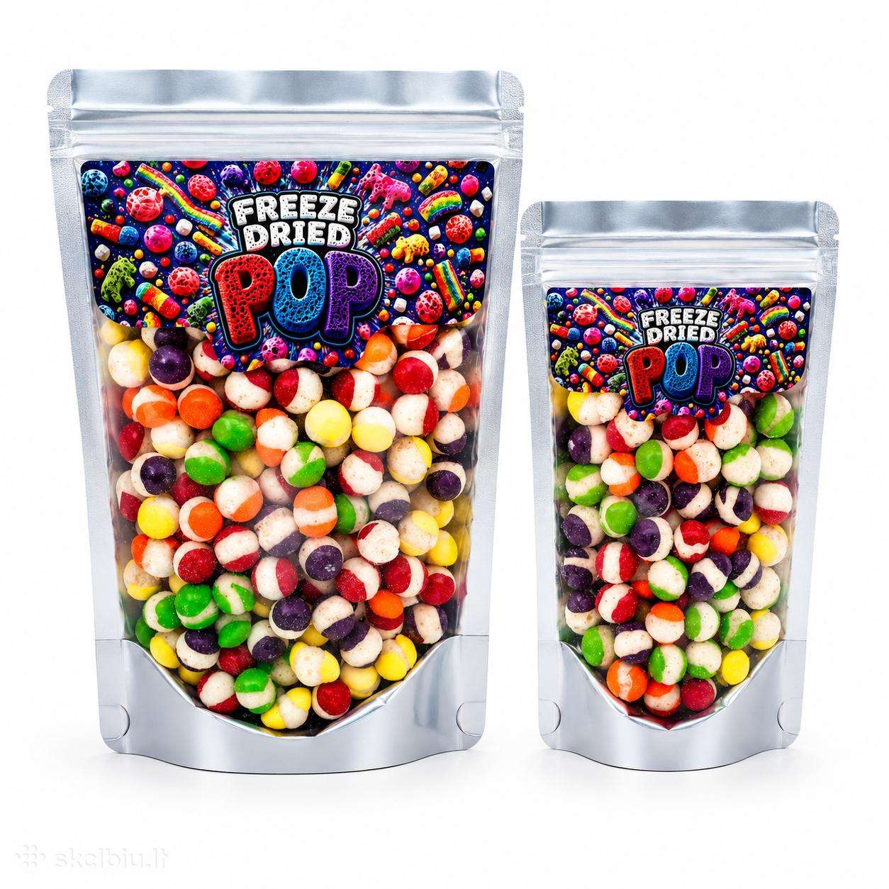 Liofilizuoti skittle fruit saldainiai