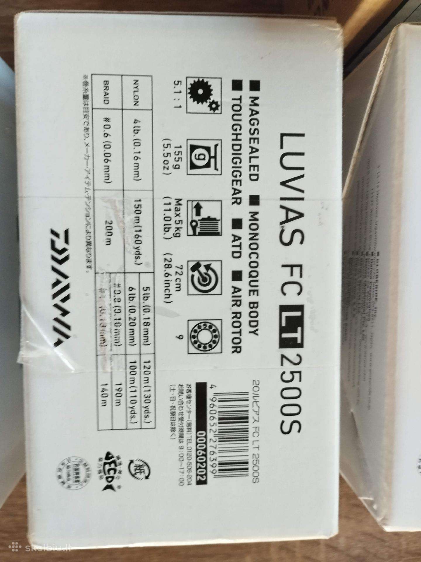 Parduodu Daiwa Luvias 2500s/ 2500.
