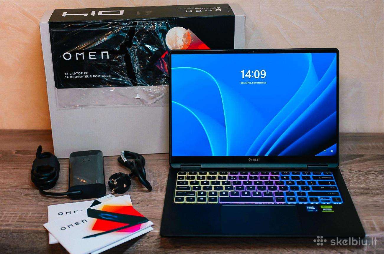 Hp Omen Transcend 14 nešiojamas kompiuteris