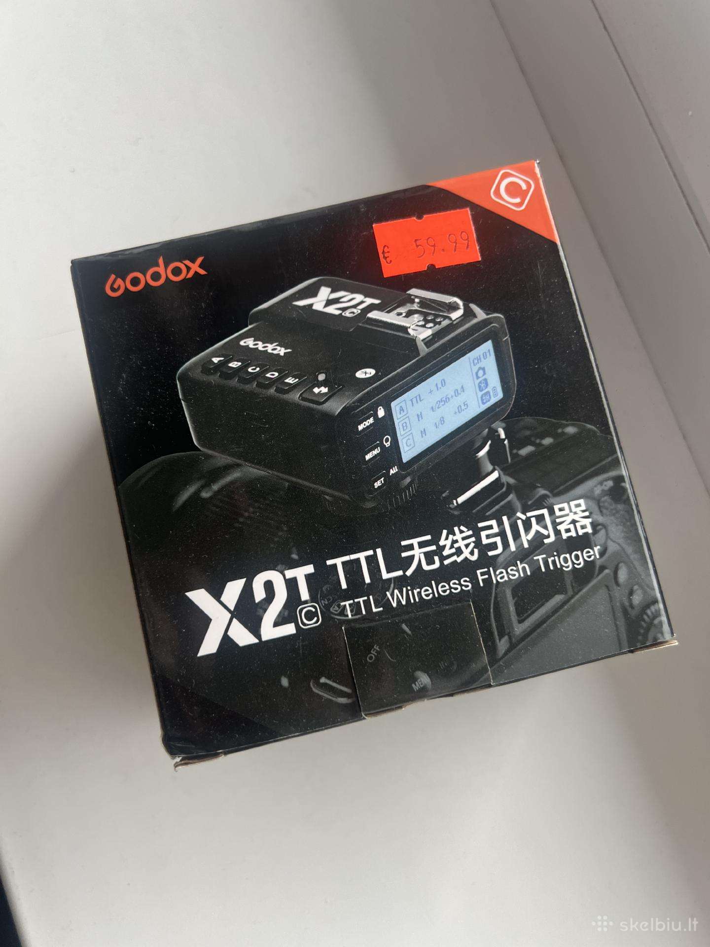 Godox X2t-c Ttl belaidis blyksčių paleidėjas Canon