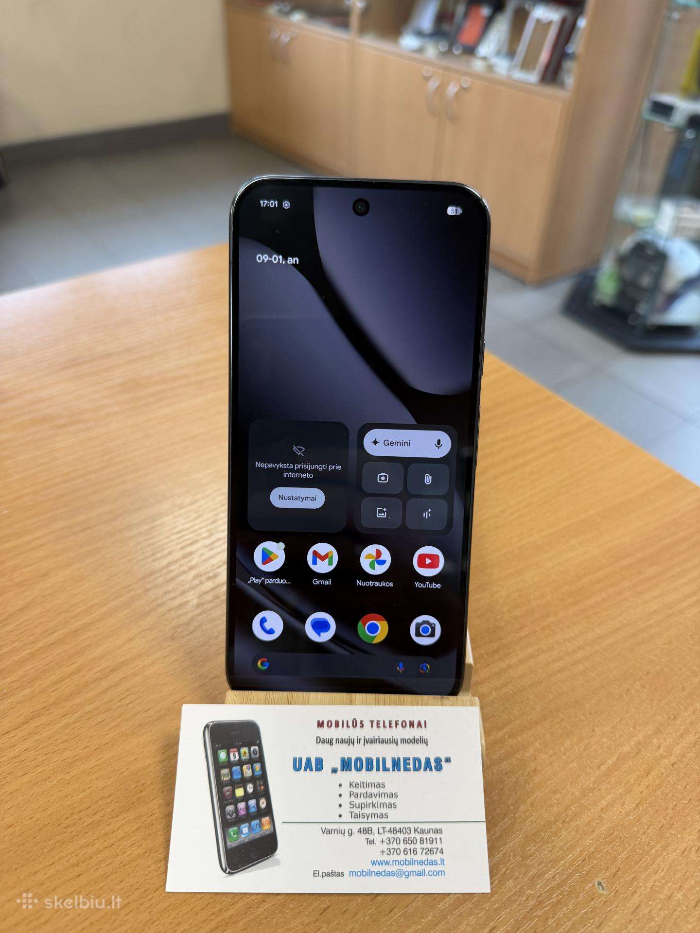 Google Pixel 10 Pro XL 256gb Obsidian Kaina 650eur