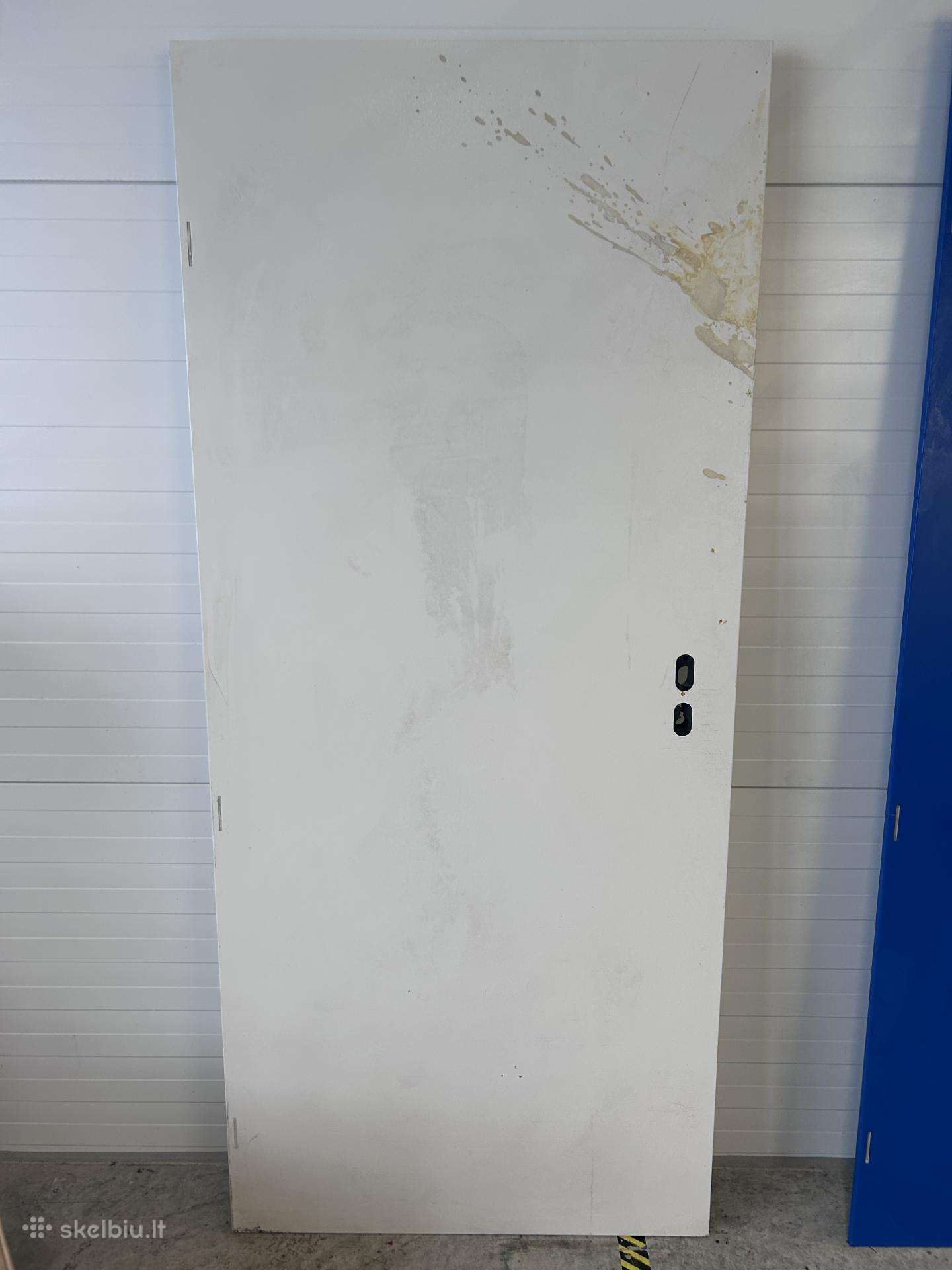 Ryterna durys 200x84, baltos, su dėme