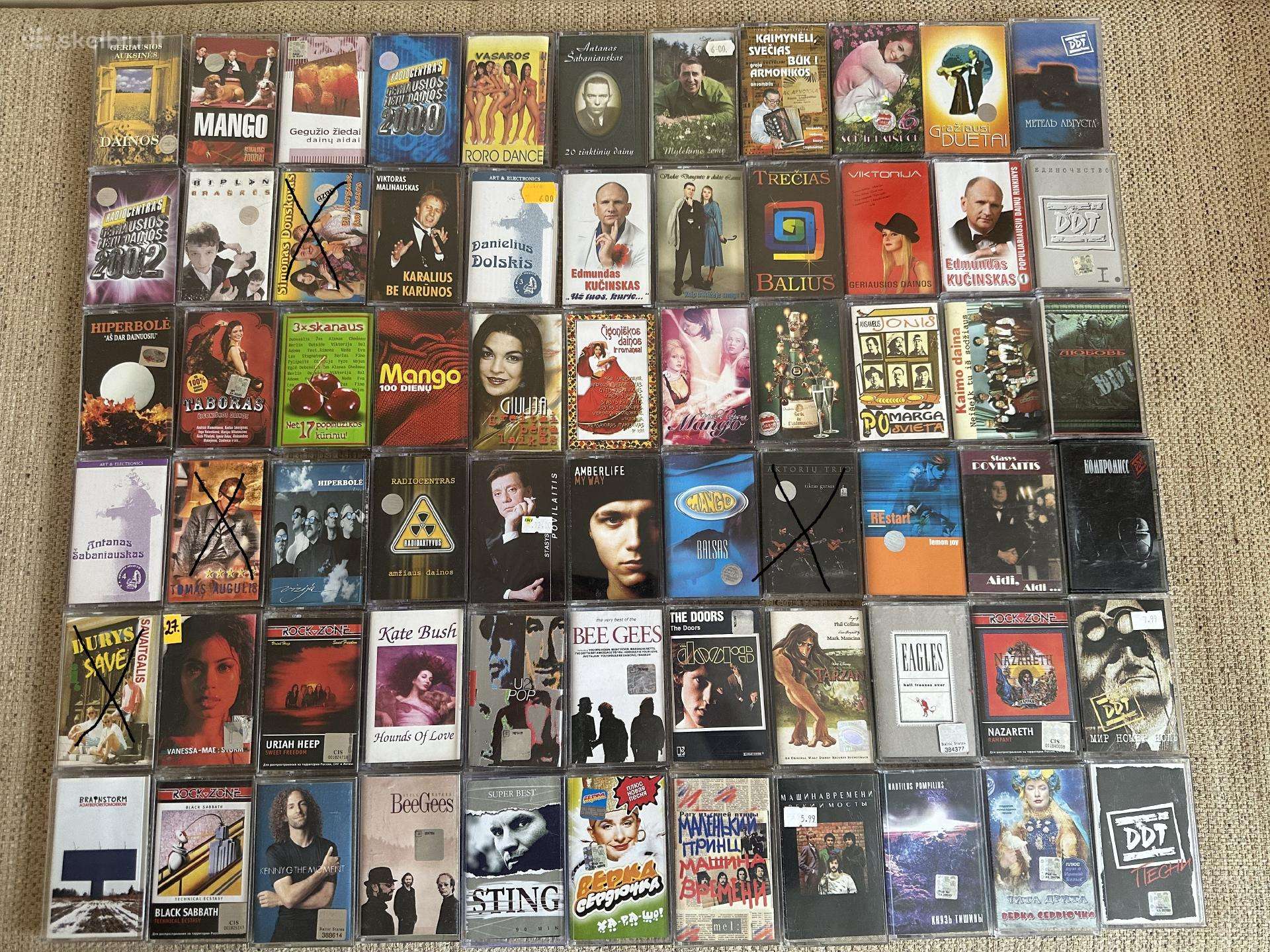 Lietuviškos/angliškos audio kasetės