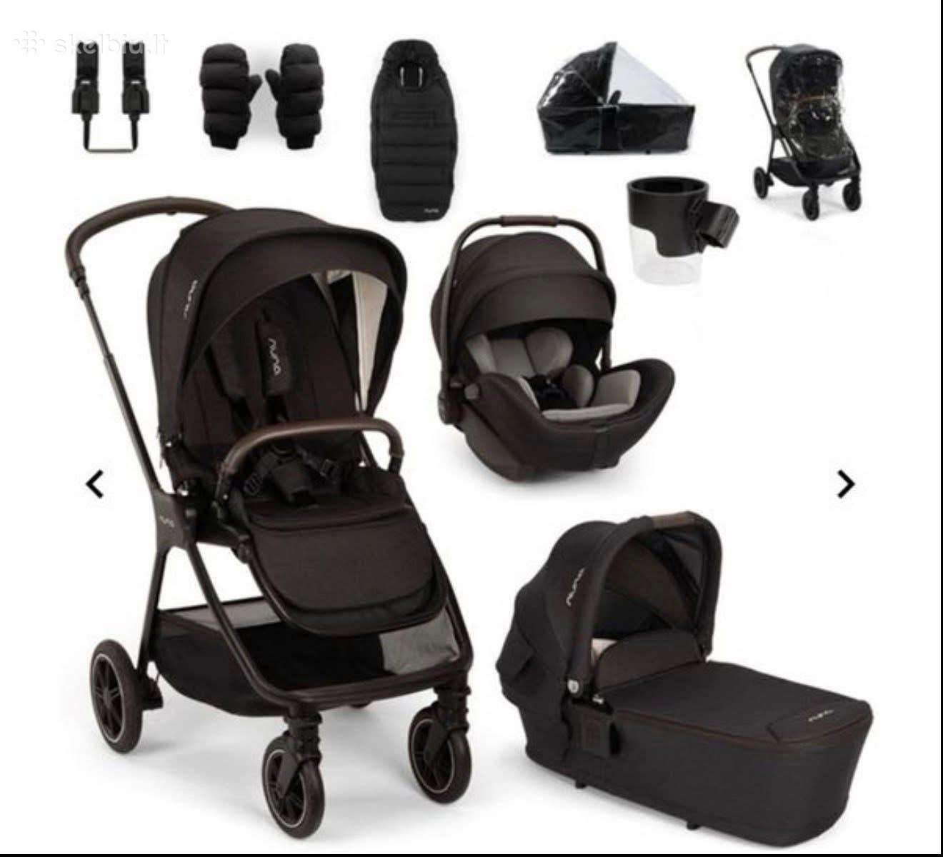 Nuna Triv Next Travel System Caviar komplektas
