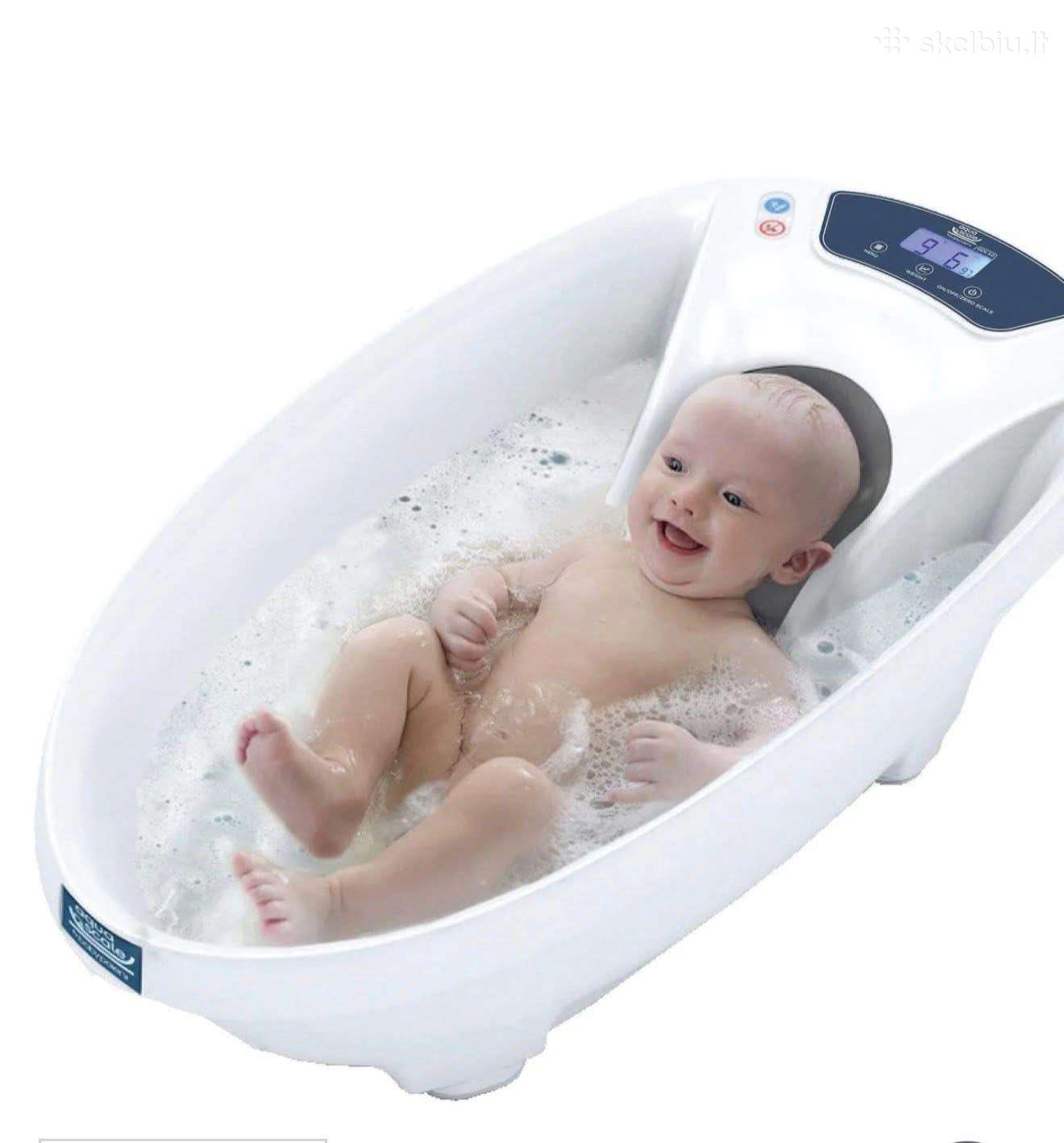 Aquascale V3 skaitmeninė kūdikio vonelė – balta