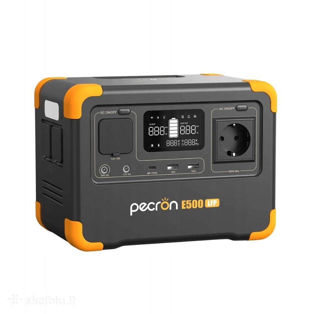 Nešiojama elektrinė Pecron E500lfp 600 W 576 Wh