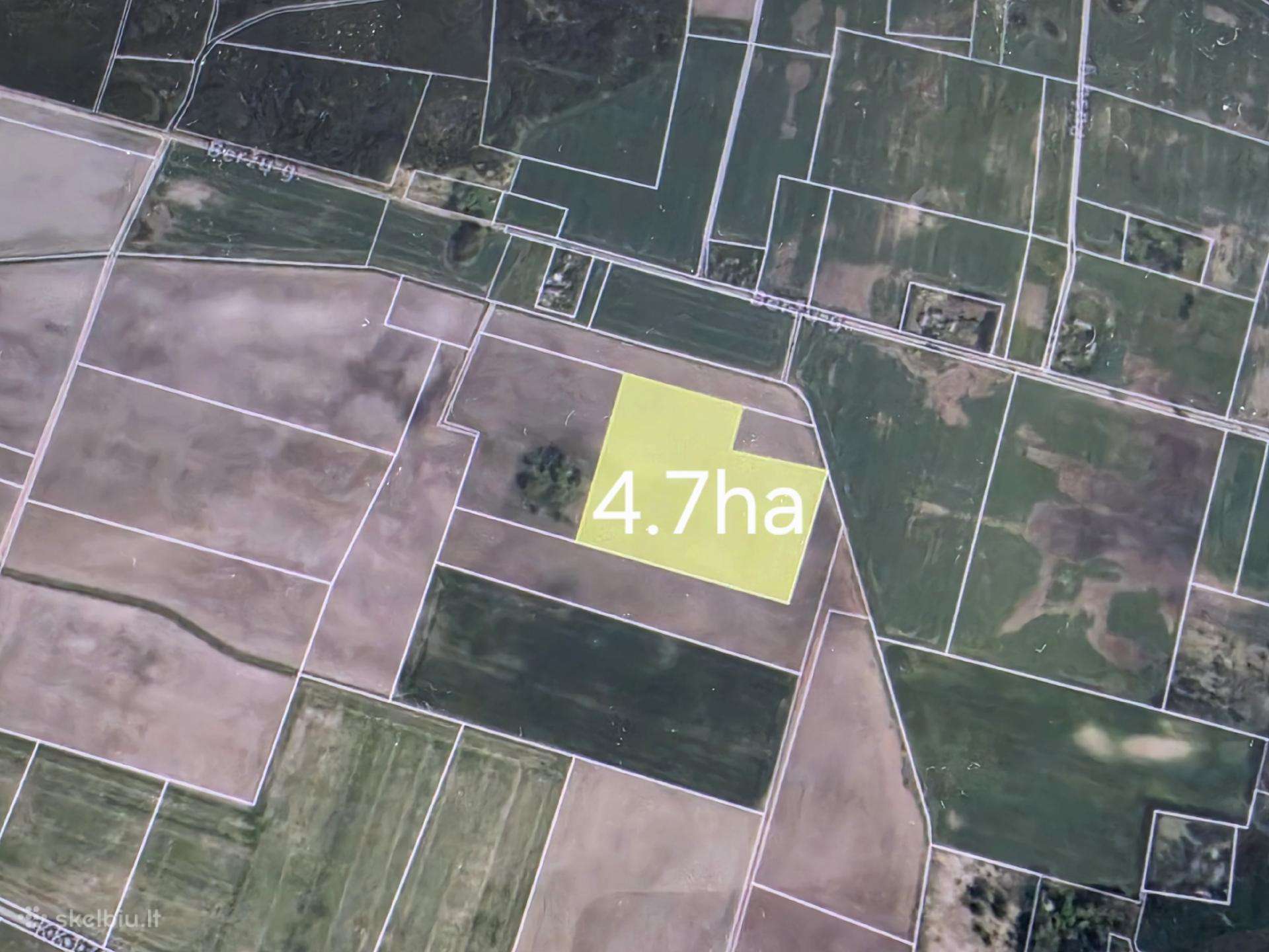Žemės ūkio paskirties sklypas 4.7ha Nendriniu km.