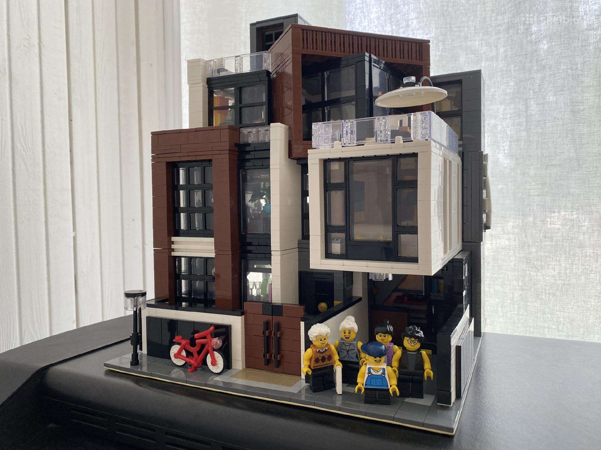 Mork 10204 Cube Brown Modern Villa