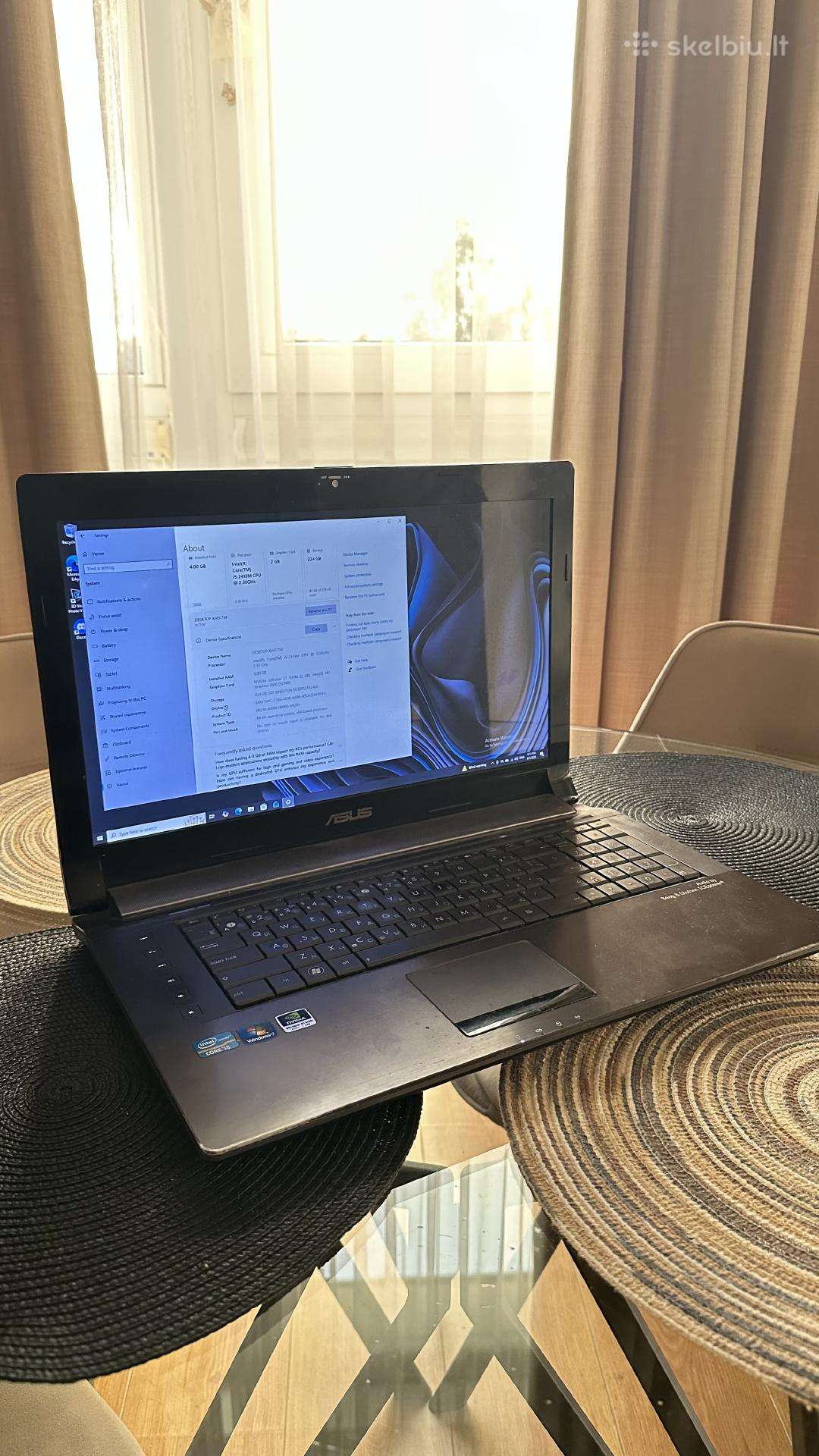 Asus laptopas