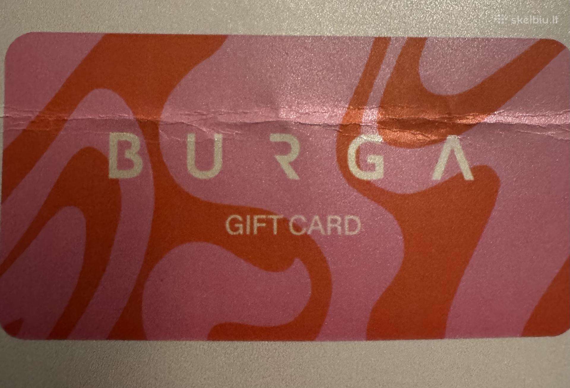 Burga 50€ dovanų kortelė