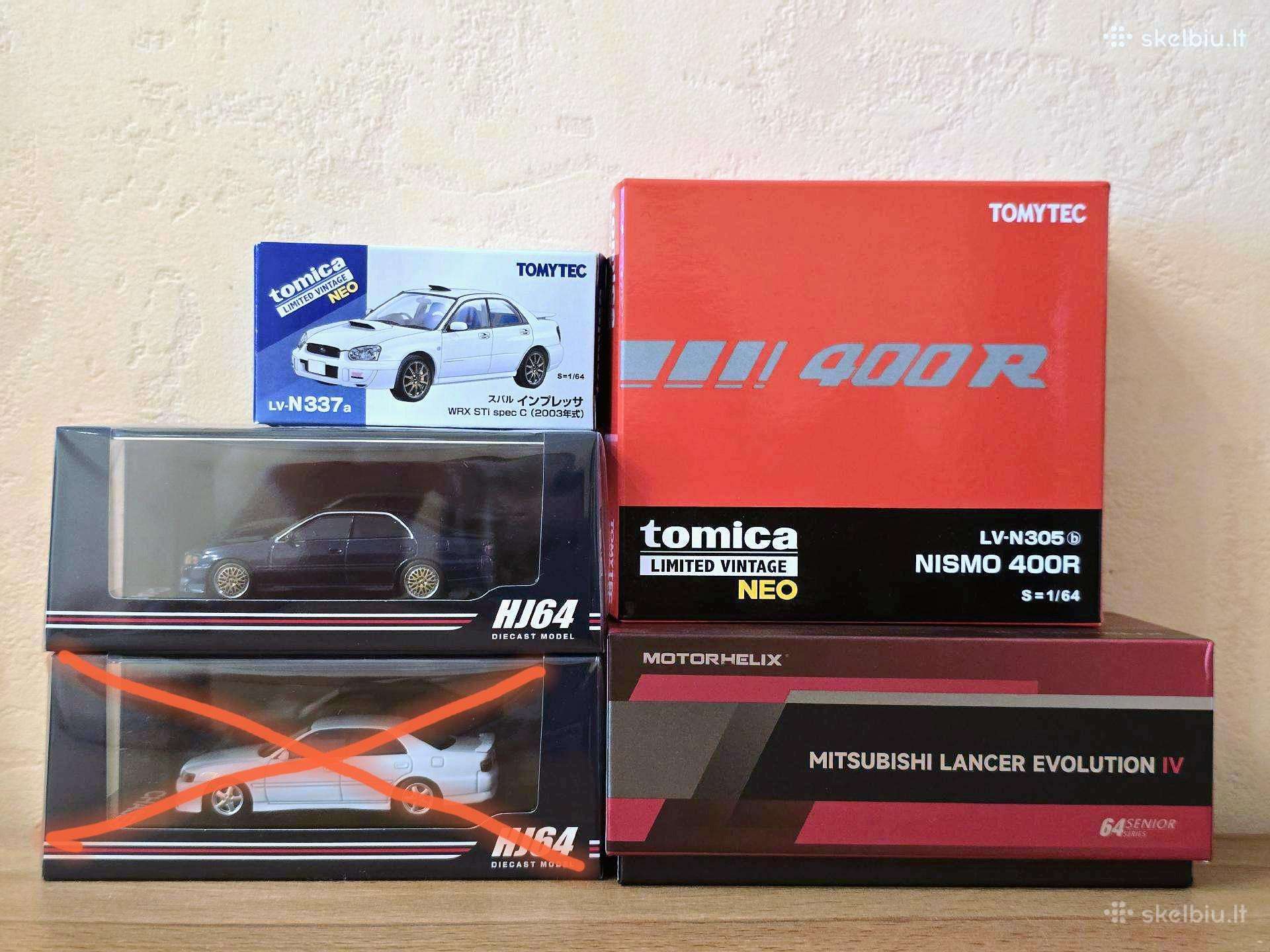 1/64 mastelio kolekciniai auto modeliukai