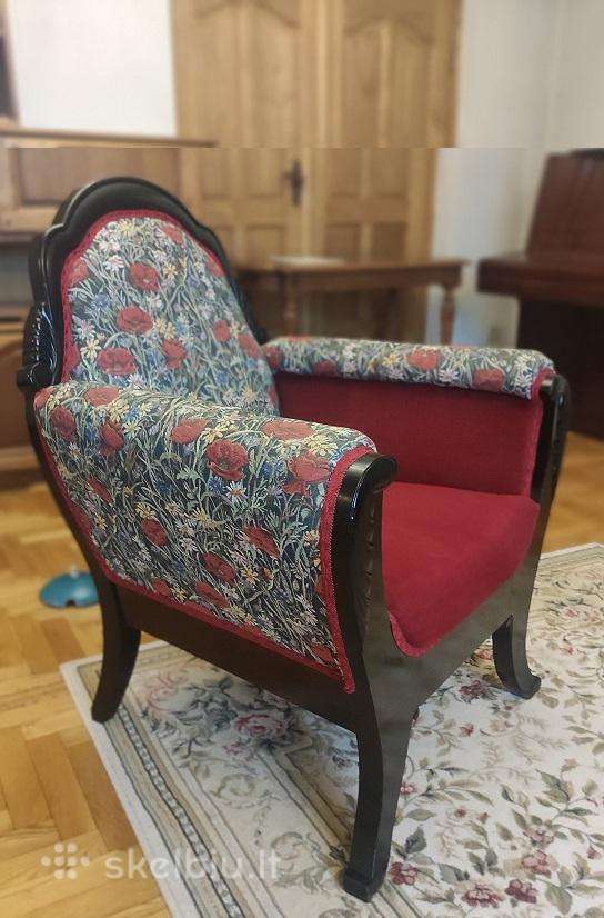 Vintažinis vienetinis fotelis